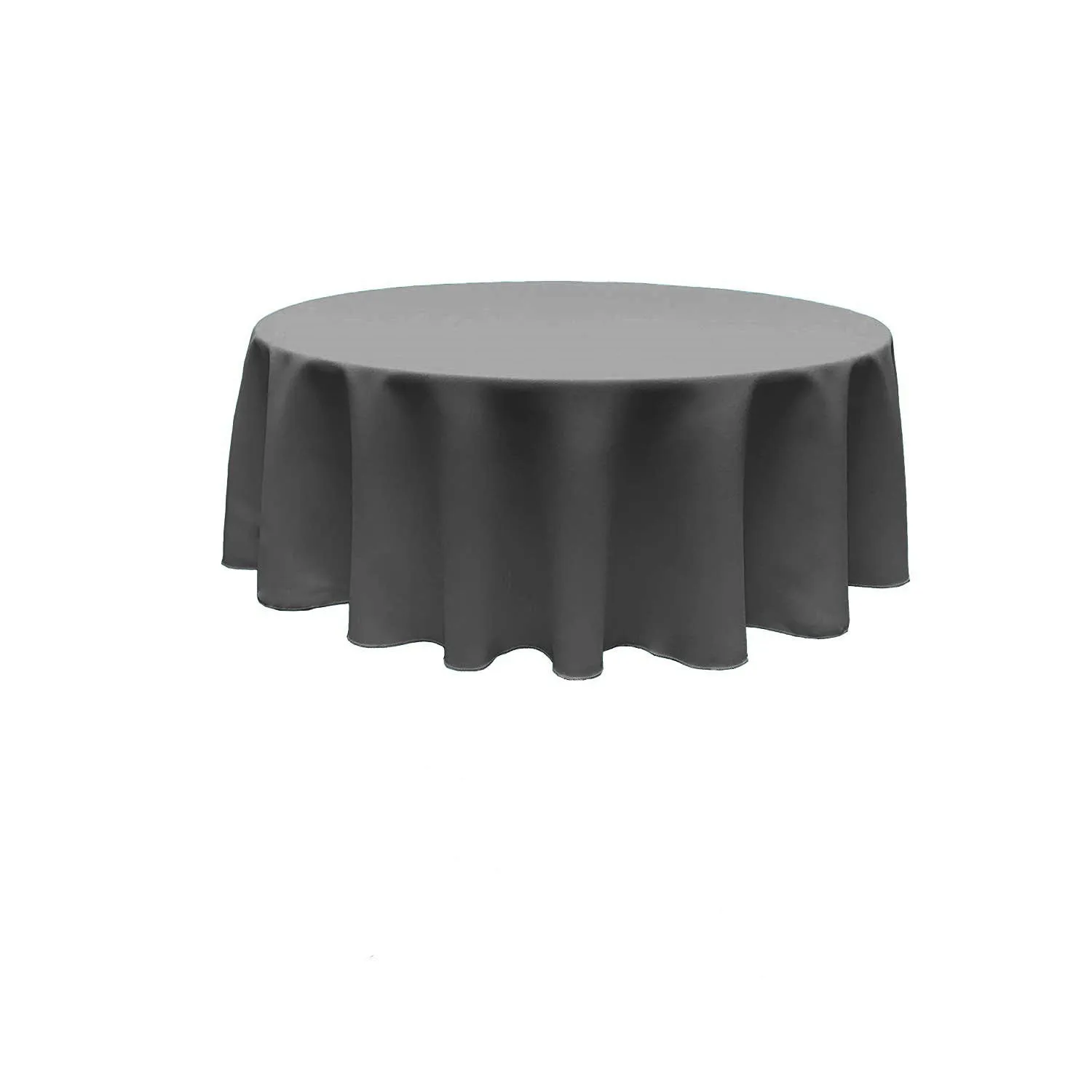 120" ROUND POLY POPLIN SEAMLESS TABLECLOTH