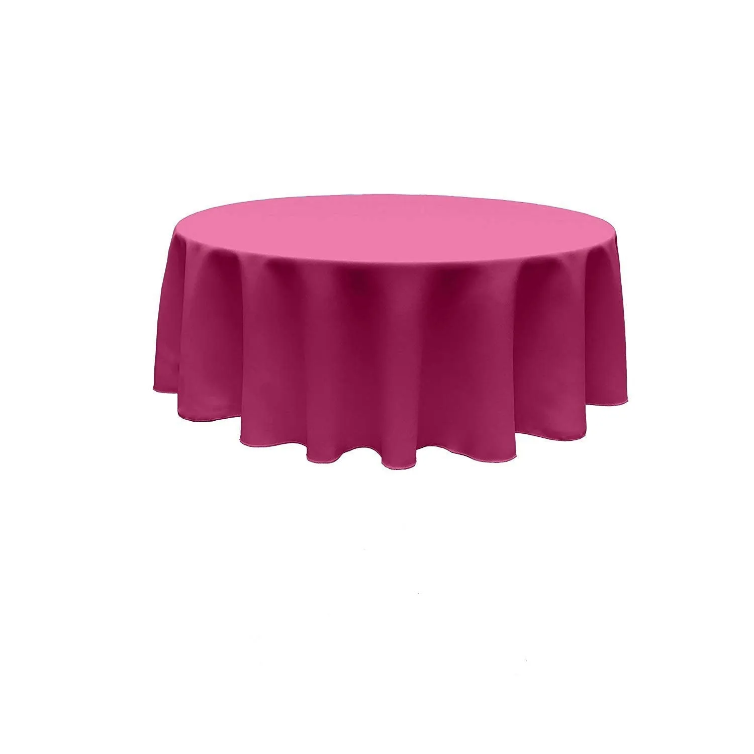 120" ROUND POLY POPLIN SEAMLESS TABLECLOTH