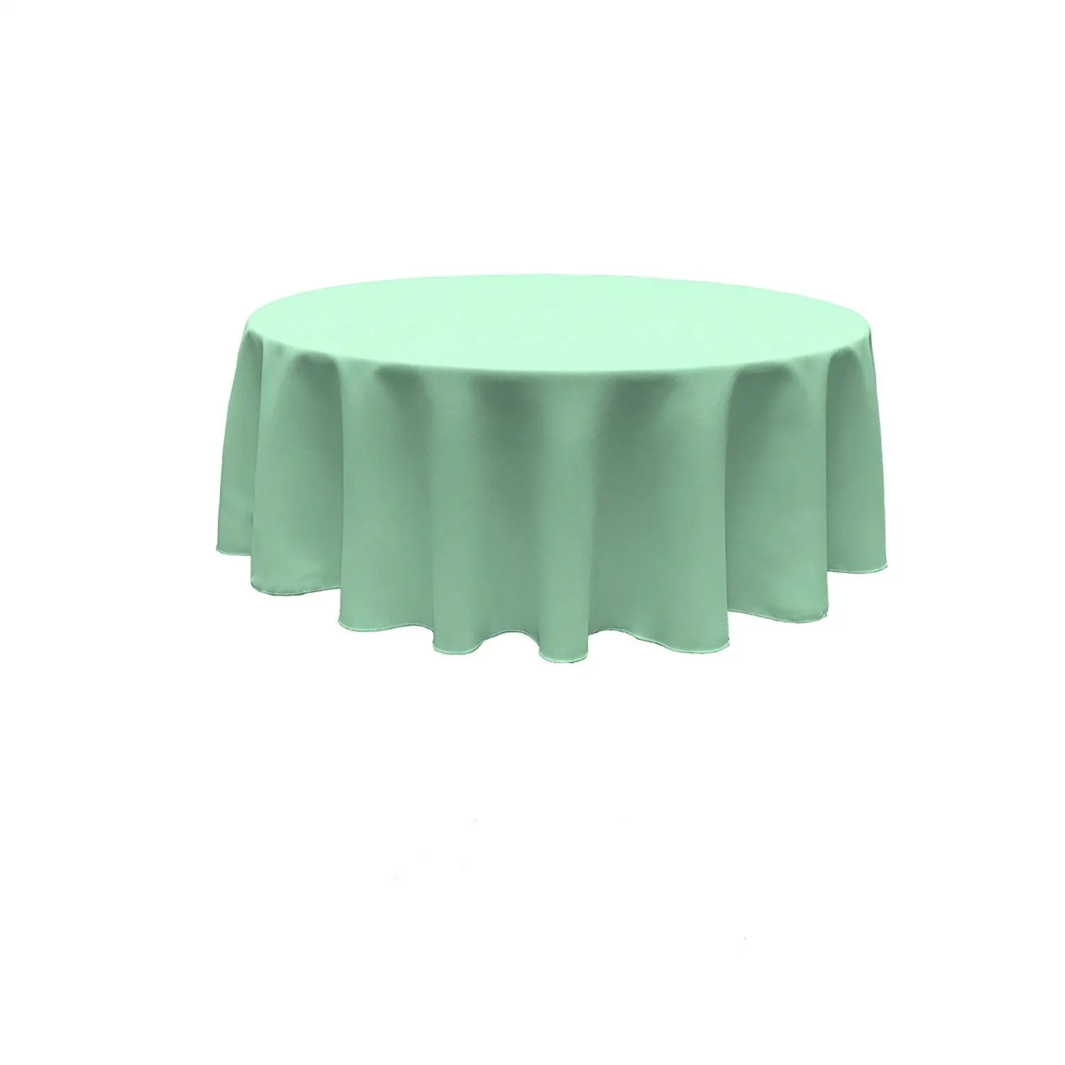 120" ROUND POLY POPLIN SEAMLESS TABLECLOTH