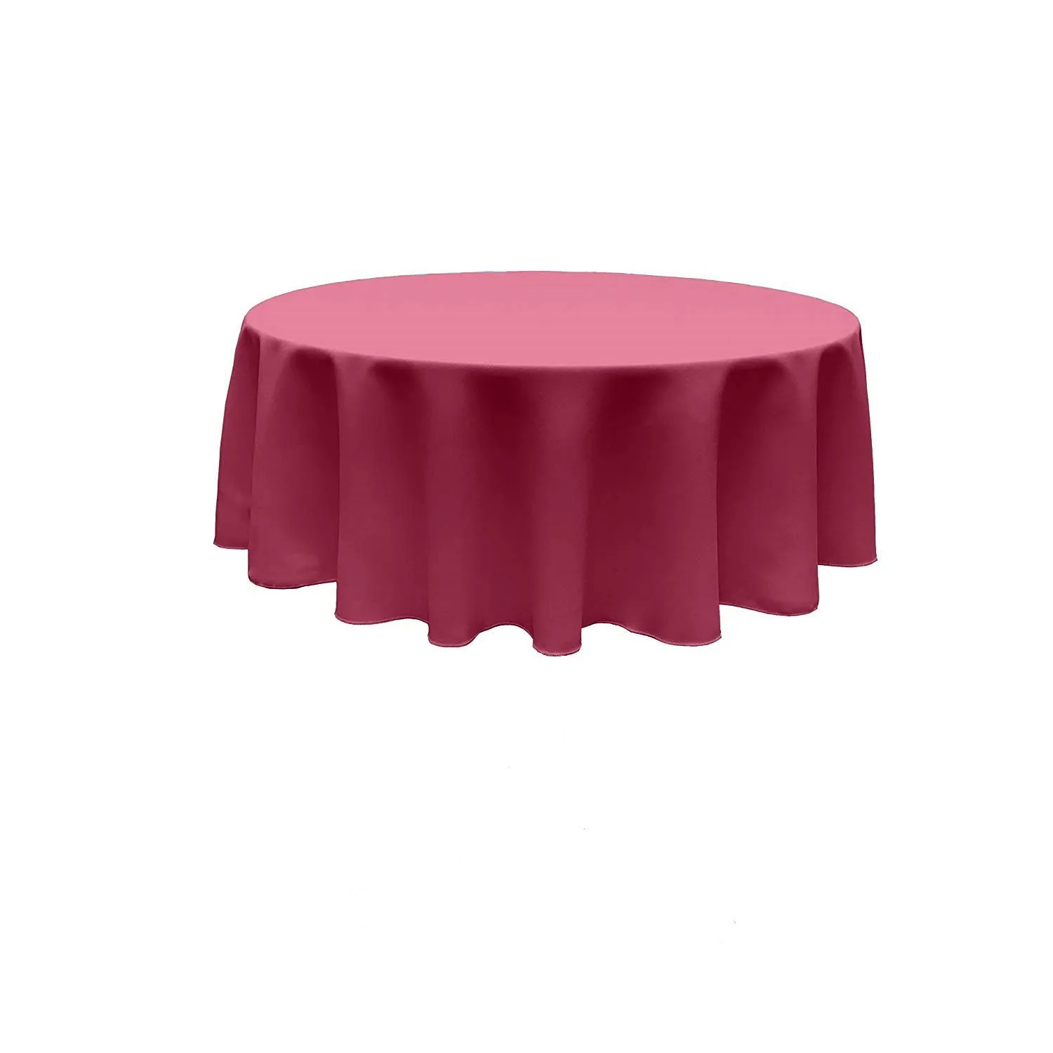 120" ROUND POLY POPLIN SEAMLESS TABLECLOTH