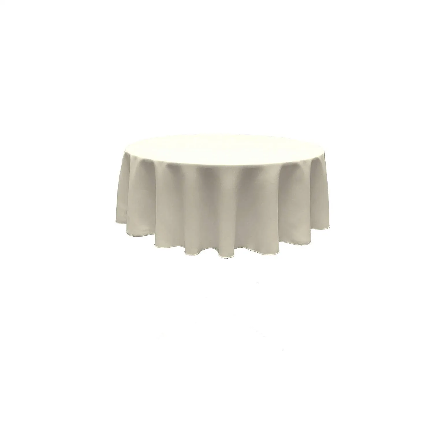 120" ROUND POLY POPLIN SEAMLESS TABLECLOTH