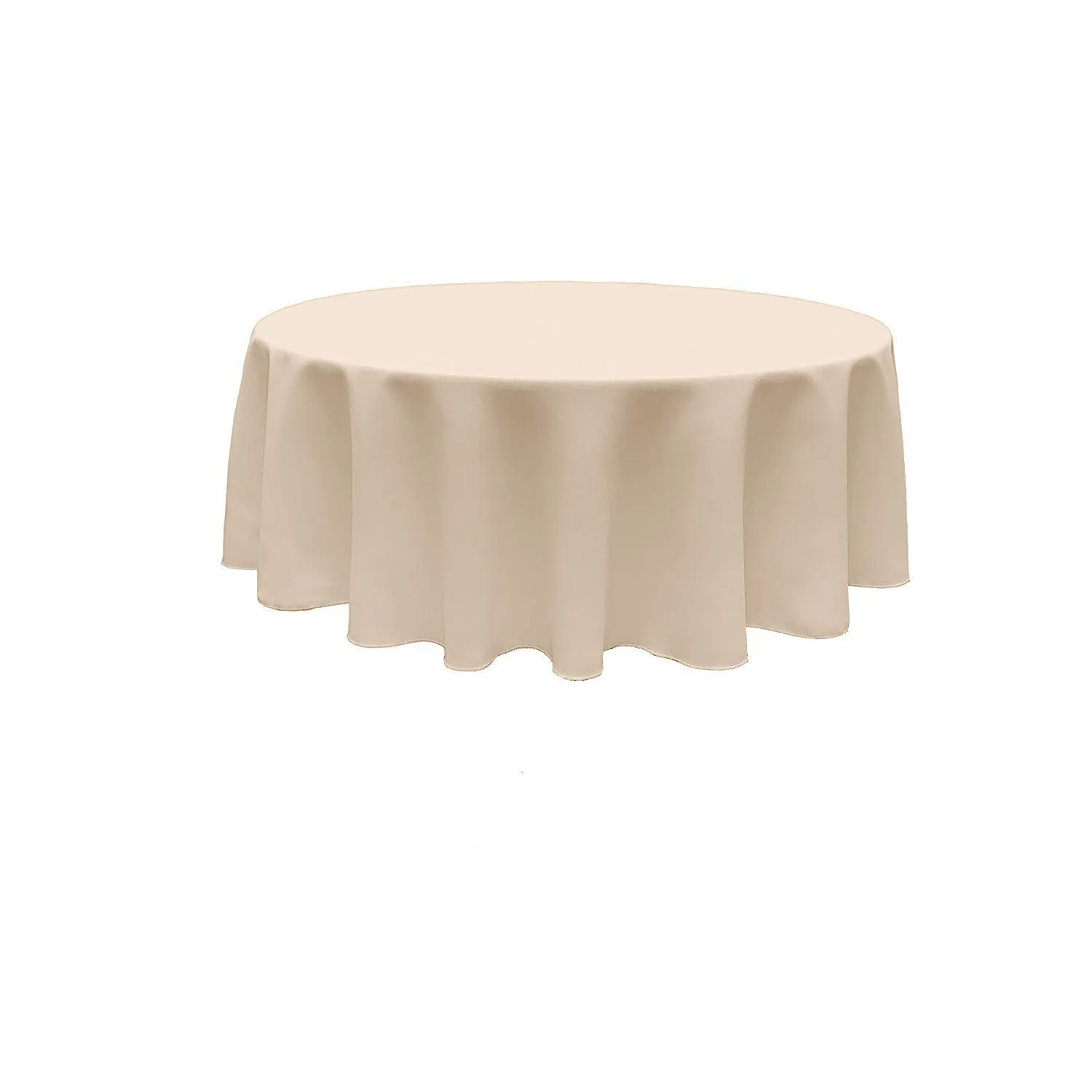 120" ROUND POLY POPLIN SEAMLESS TABLECLOTH