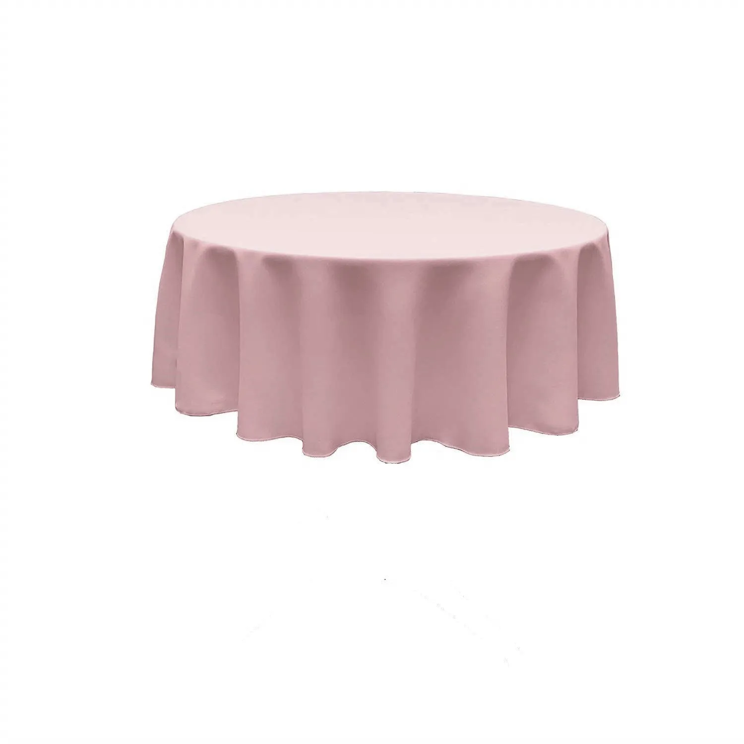 120" ROUND POLY POPLIN SEAMLESS TABLECLOTH