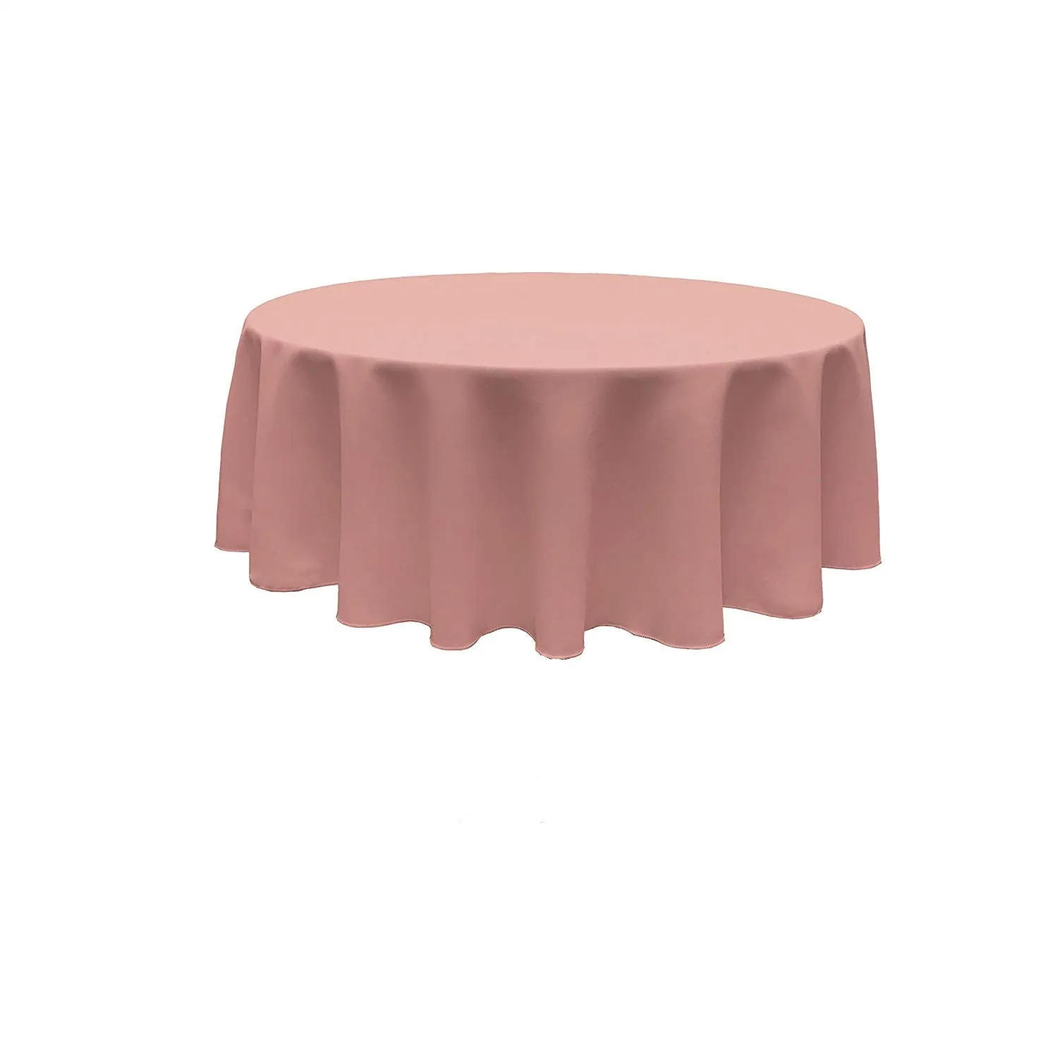 120" ROUND POLY POPLIN SEAMLESS TABLECLOTH