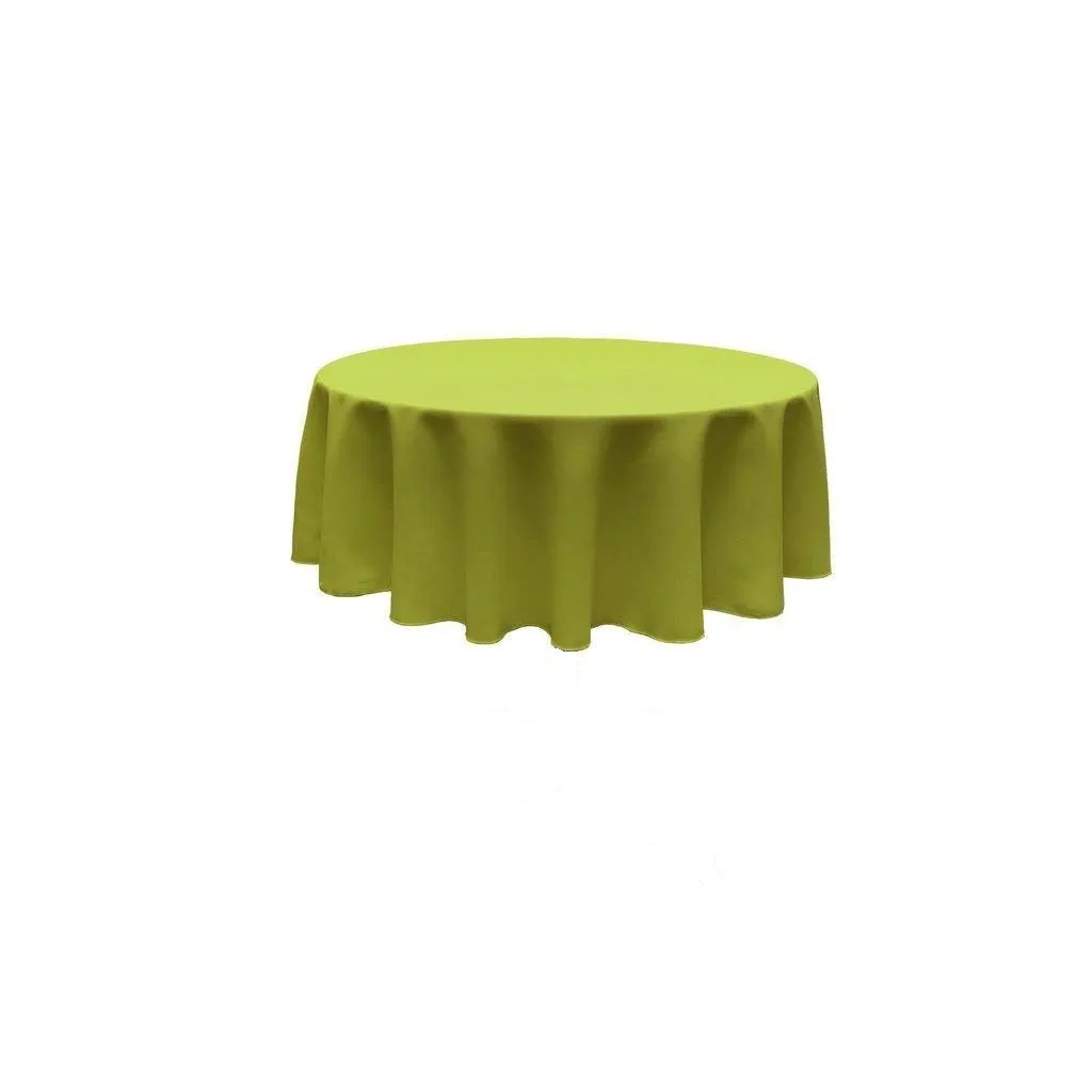 120" ROUND POLYESTER POPLIN TABLECLOTH