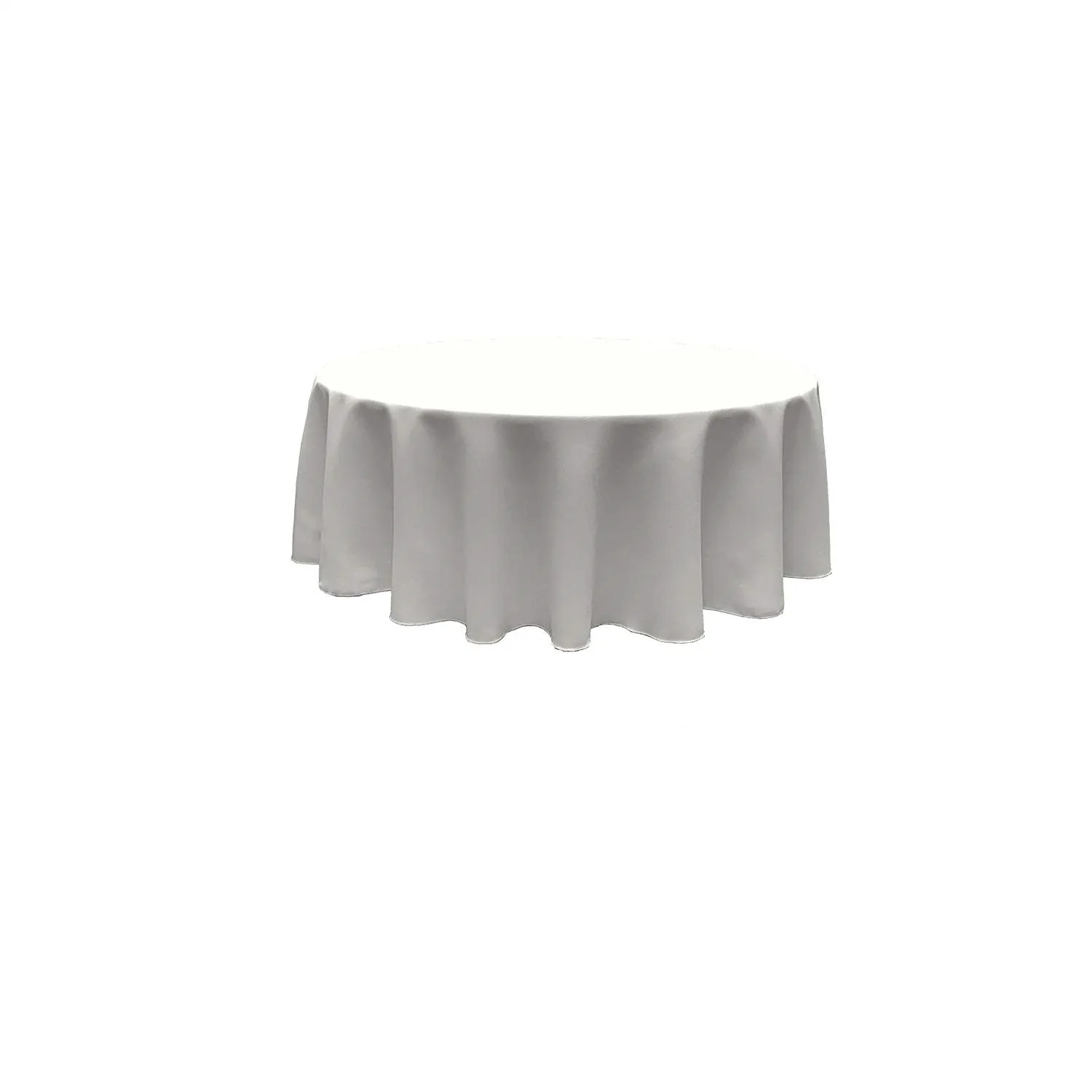 120" ROUND POLYESTER POPLIN TABLECLOTH