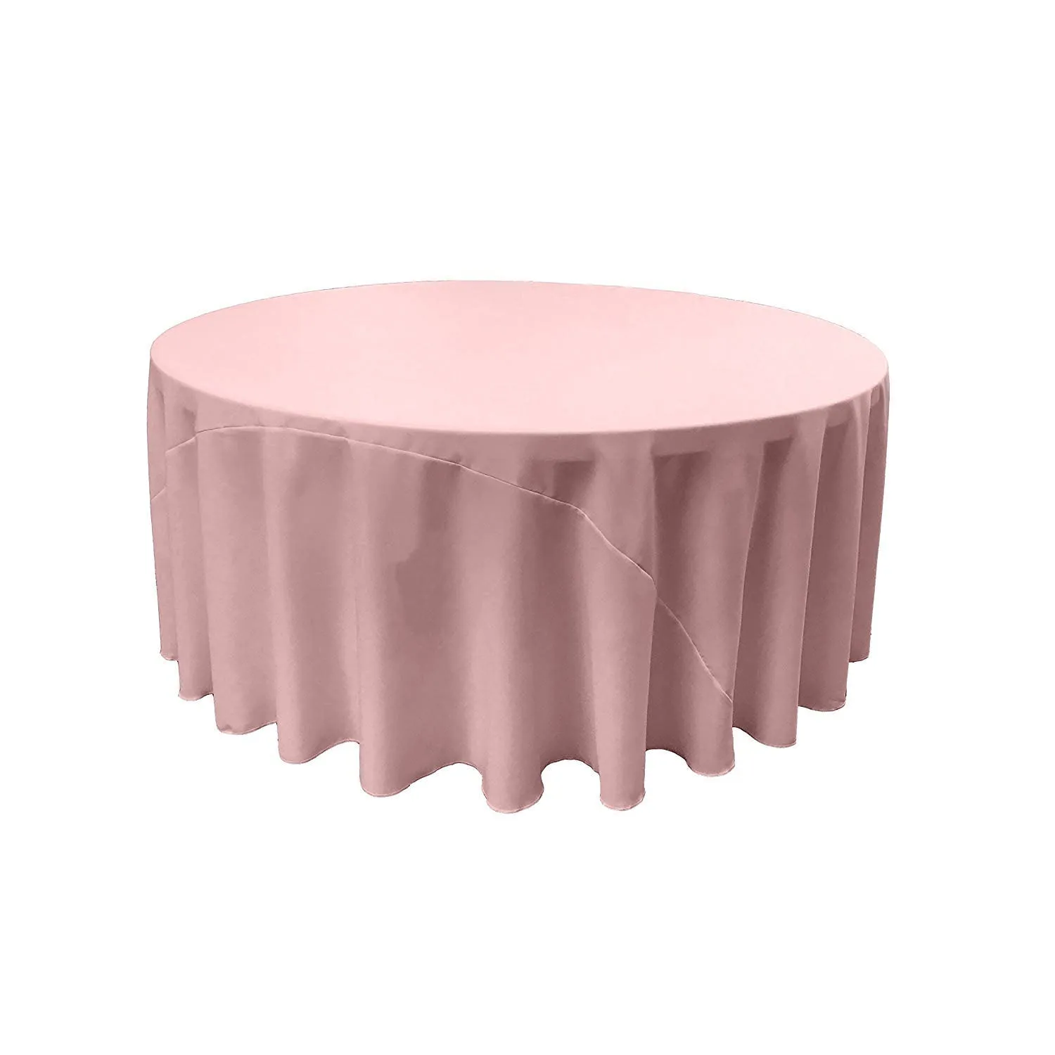 132" ROUND POLY POPLIN TABLECLOTH