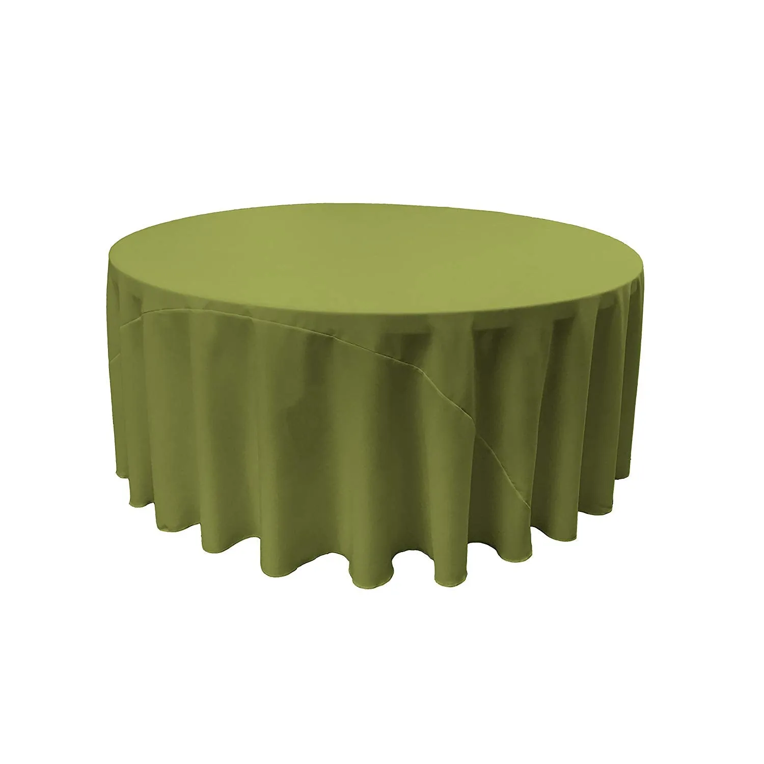 132" ROUND POLY POPLIN TABLECLOTH