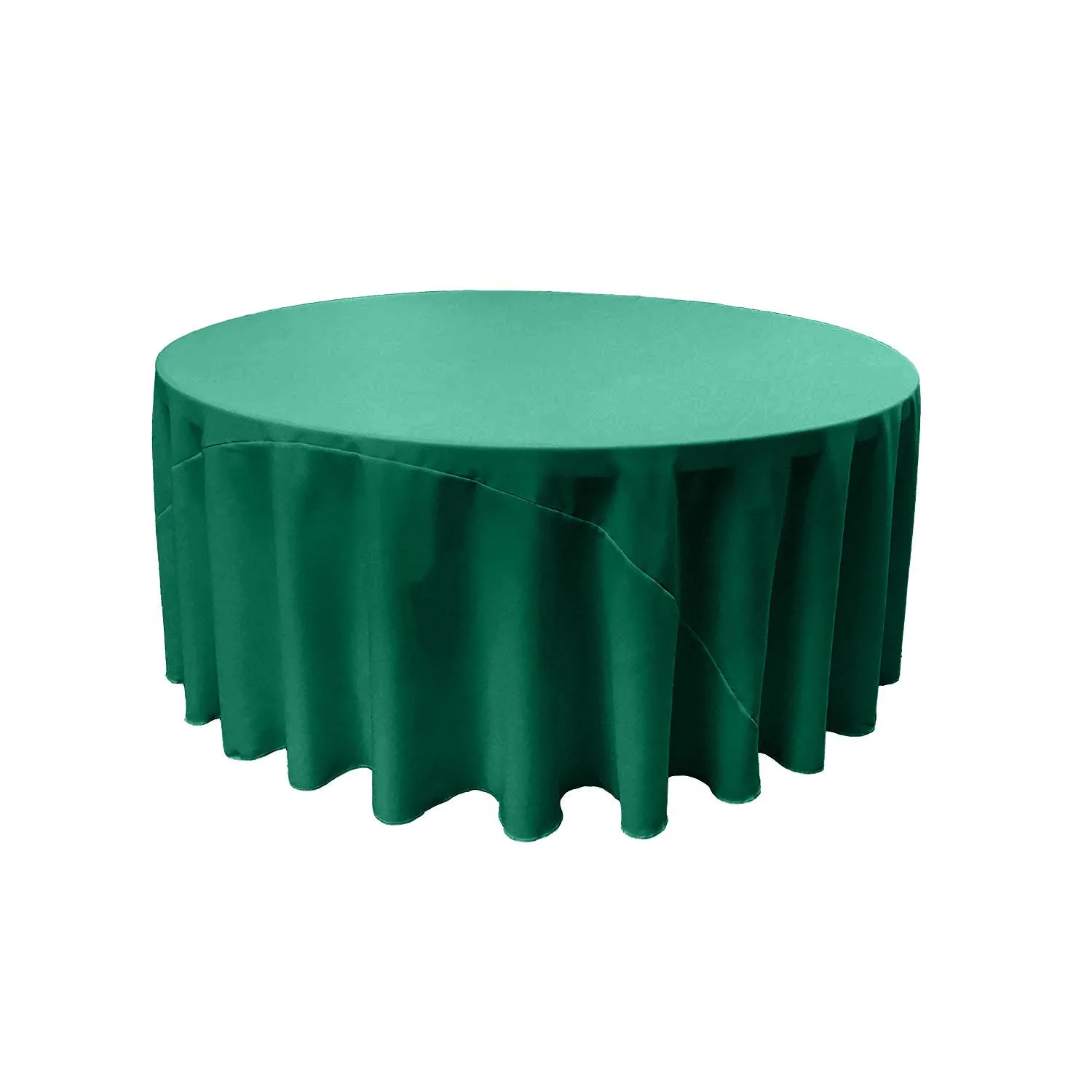 132" ROUND POLY POPLIN TABLECLOTH
