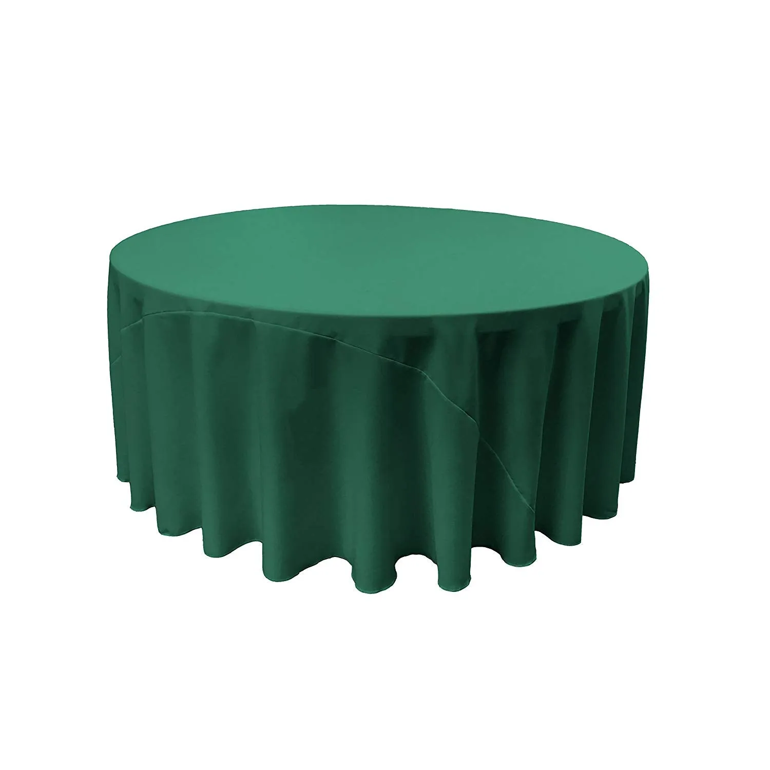 132" ROUND POLY POPLIN TABLECLOTH