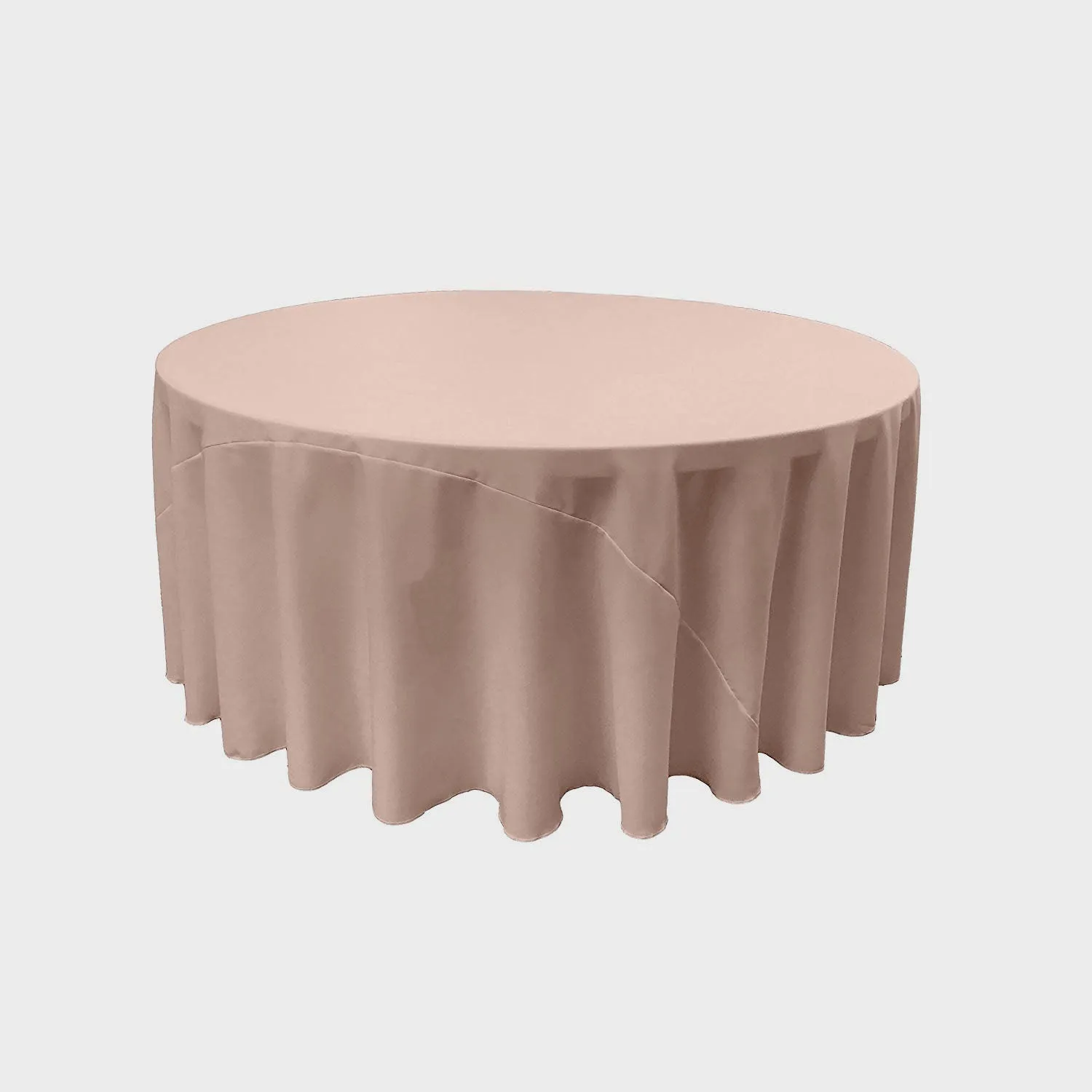 132" ROUND POLY POPLIN TABLECLOTH