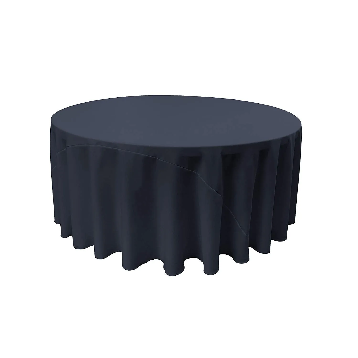 132" ROUND POLY POPLIN TABLECLOTH