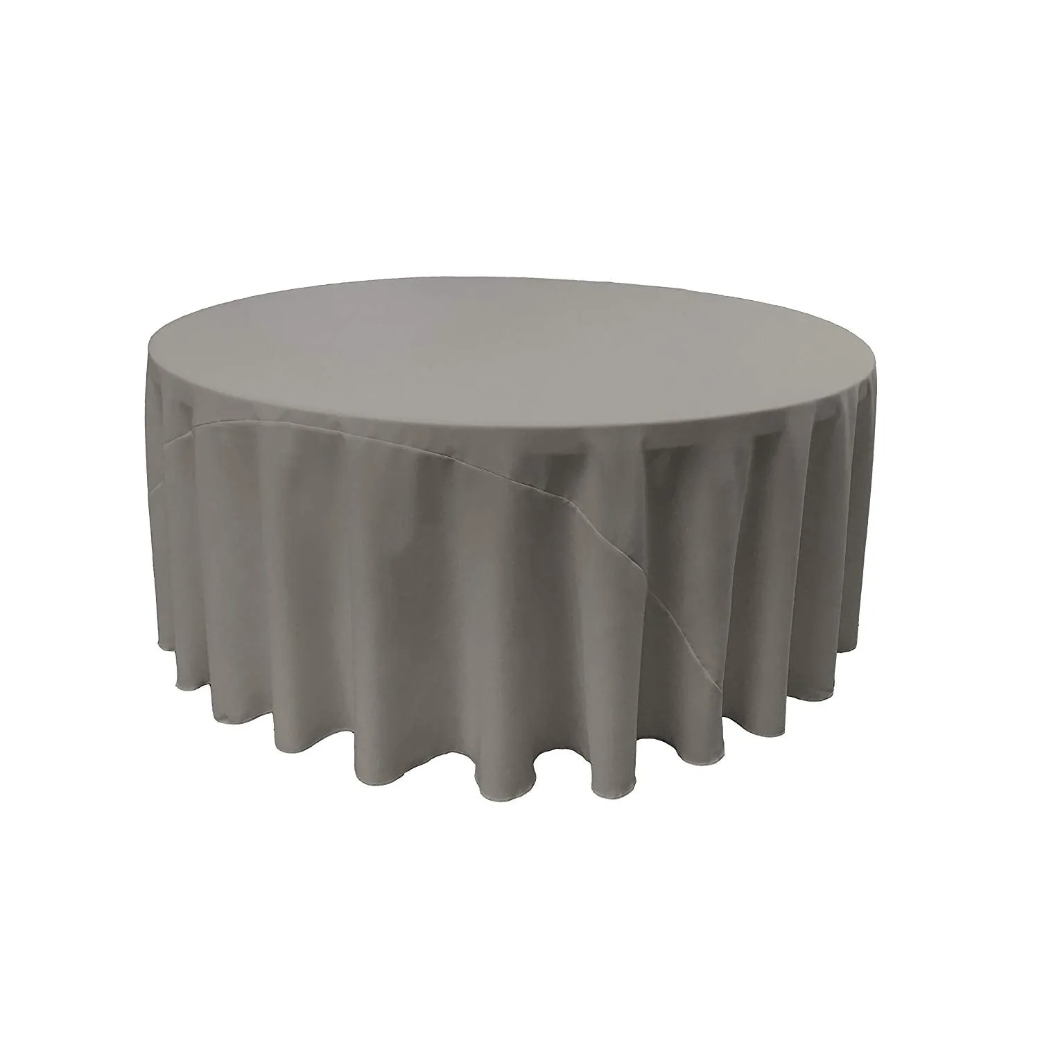 132" ROUND POLY POPLIN TABLECLOTH