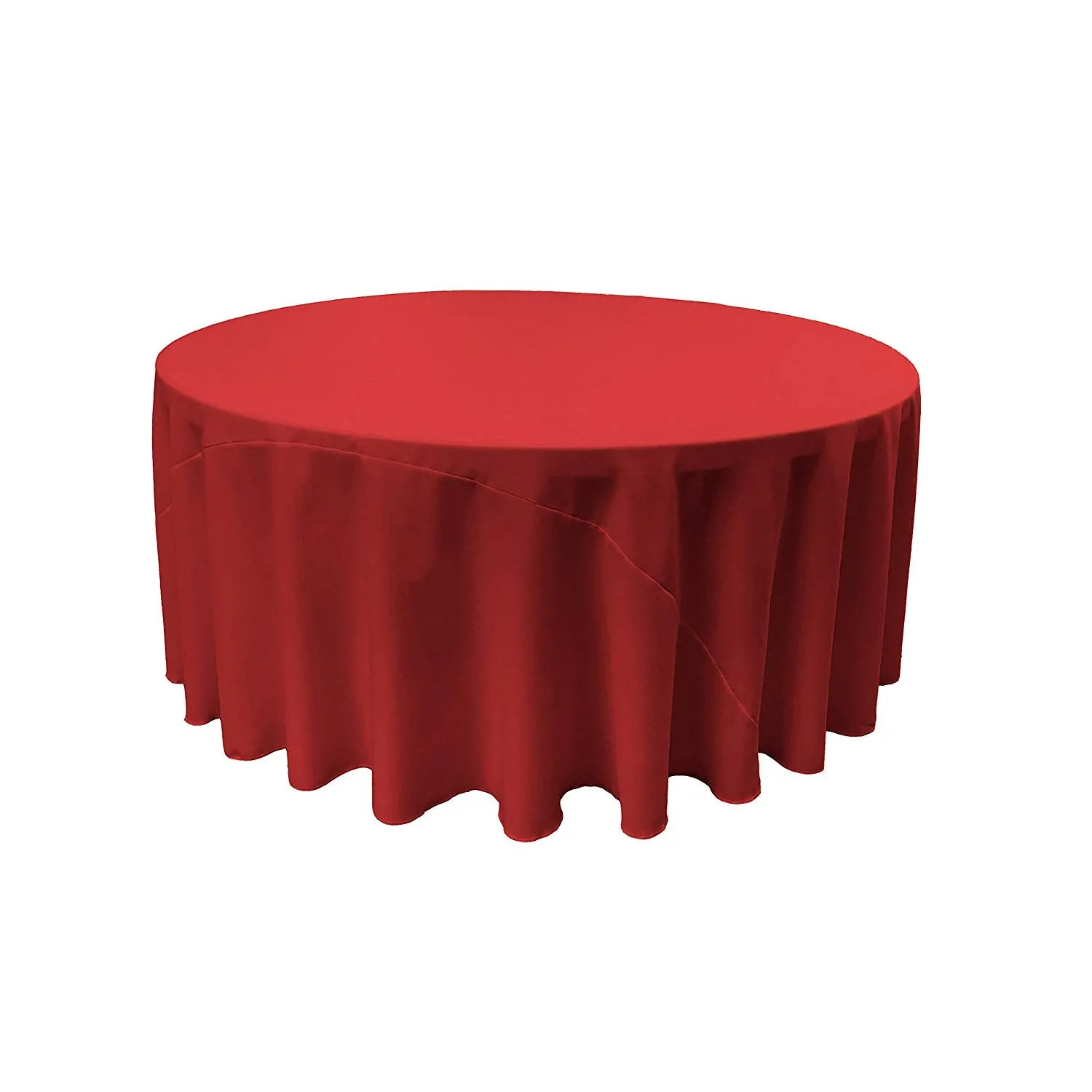132" ROUND POLY POPLIN TABLECLOTH
