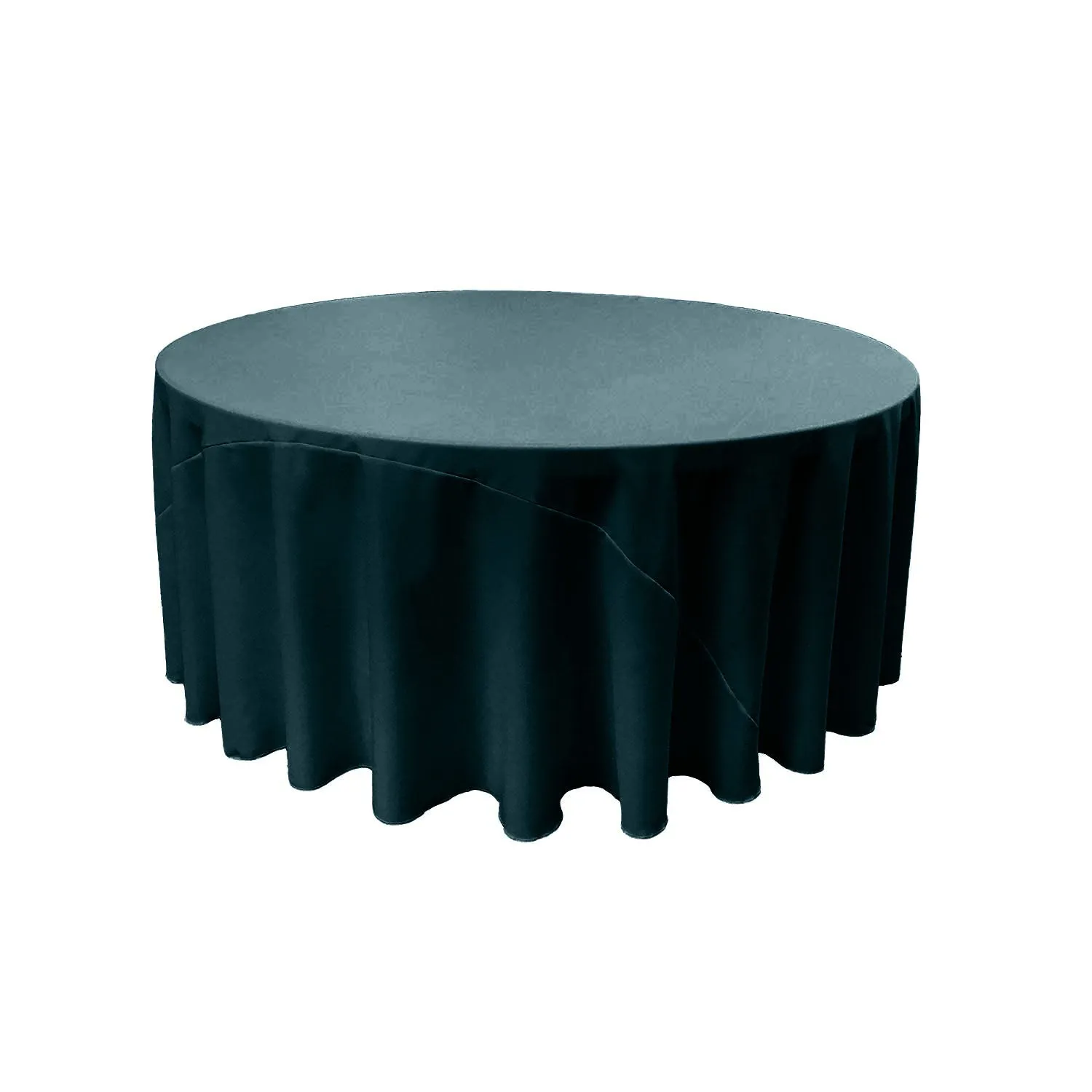 132" ROUND POLY POPLIN TABLECLOTH