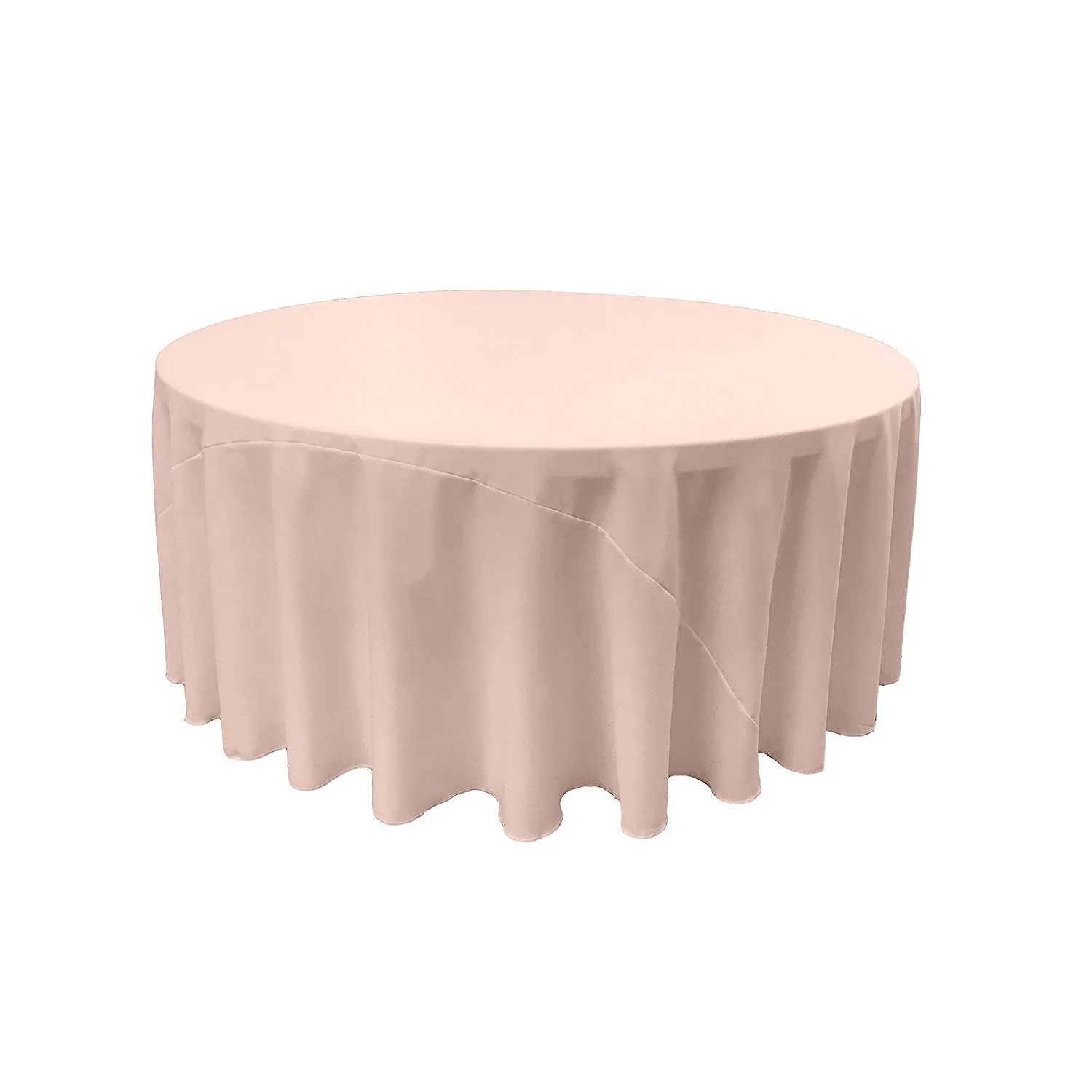 132" ROUND POLY POPLIN TABLECLOTH