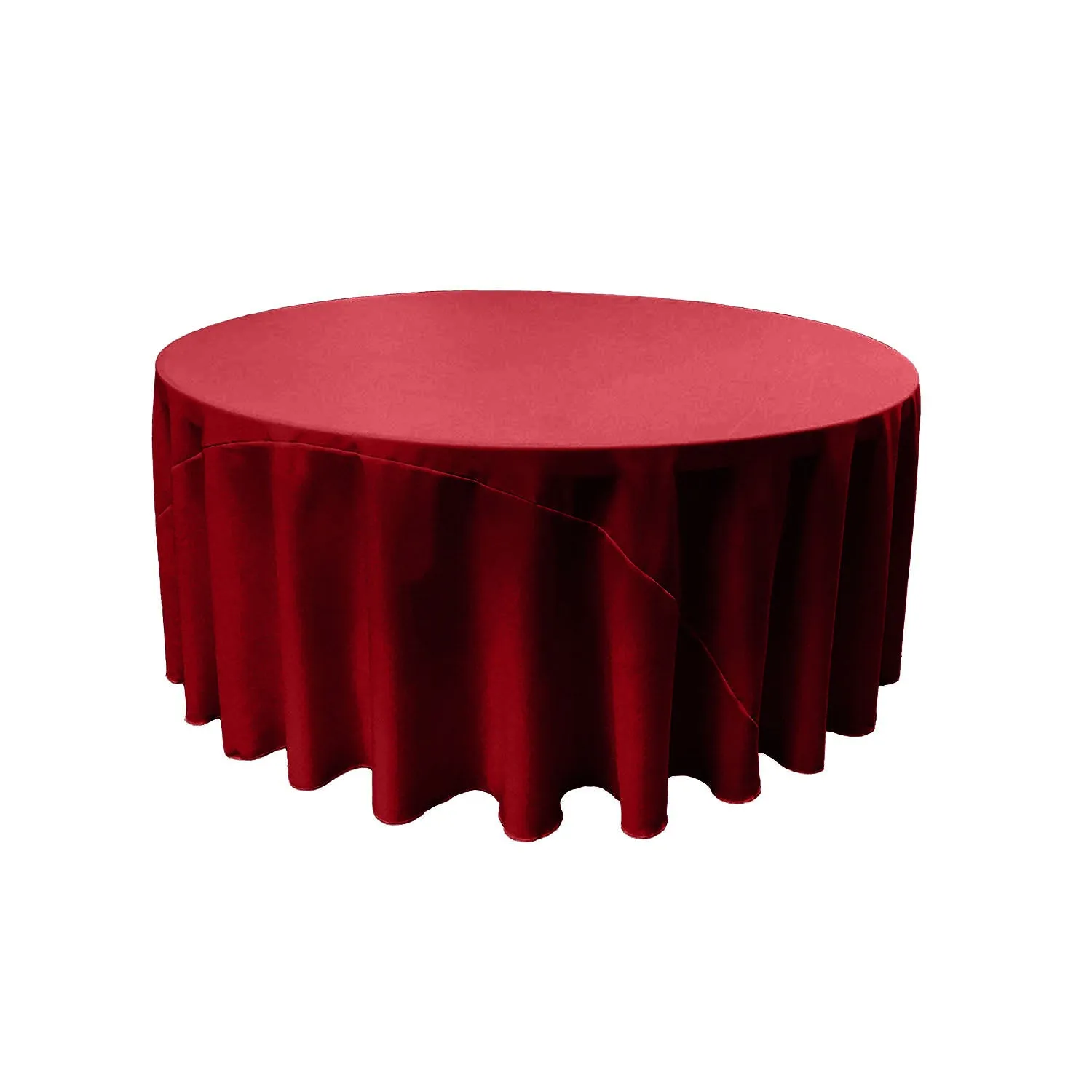 132" ROUND POLY POPLIN TABLECLOTH