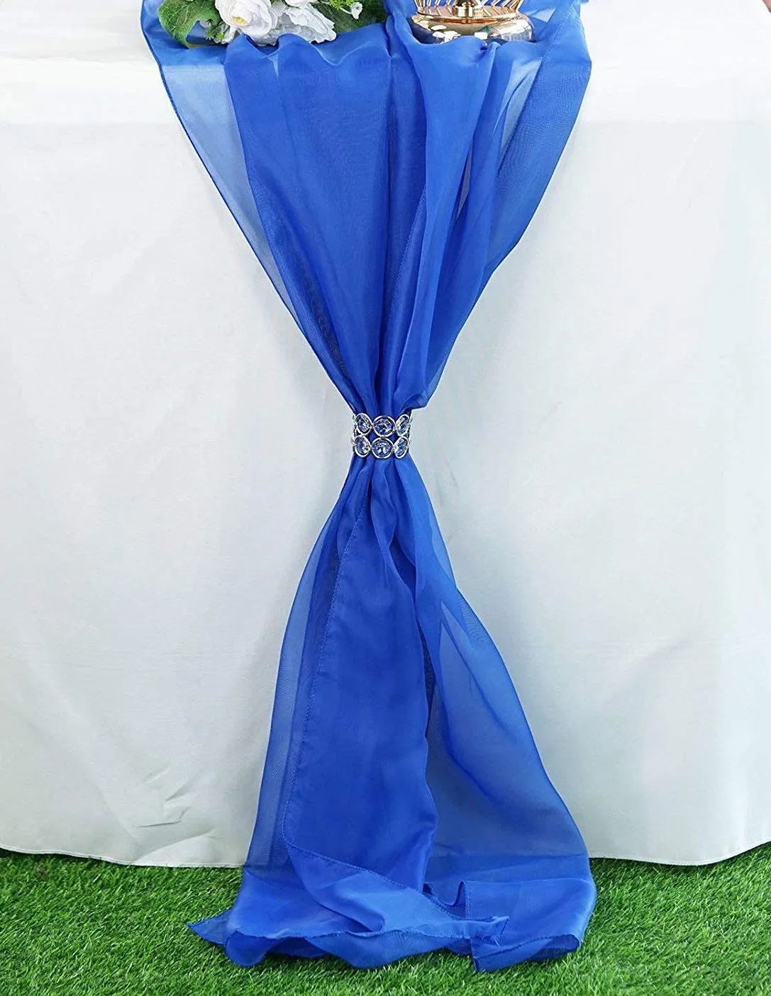 14" Wide Extra Long, Chiffon Wedding Table Runner
