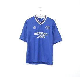 1990/92 RANGERS Vintage Admiral Home Football Shirt Jersey (L)