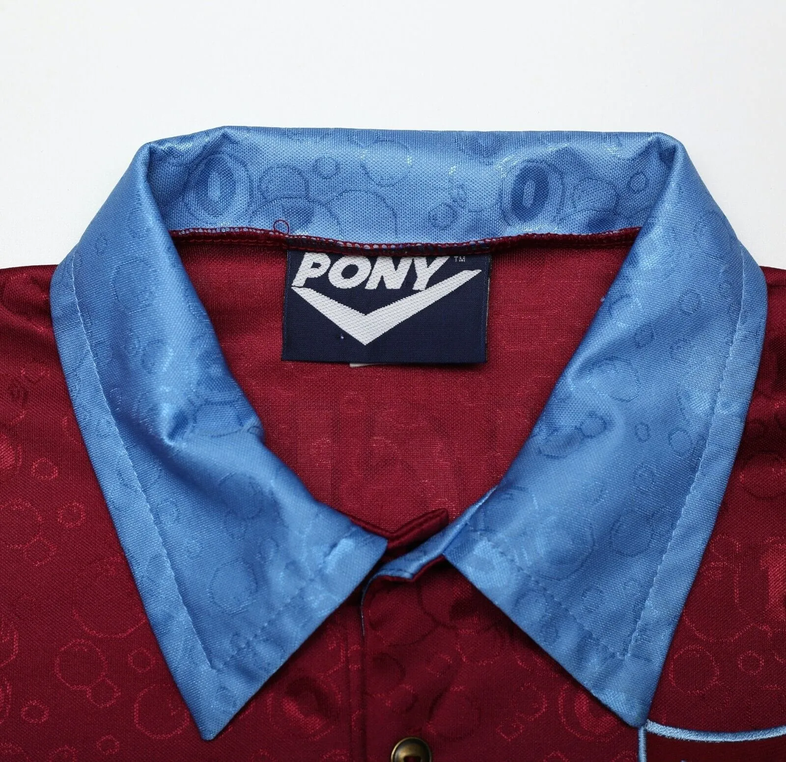 1995/97 DICKS #3 West Ham United Vintage PONY Football Shirt (S)