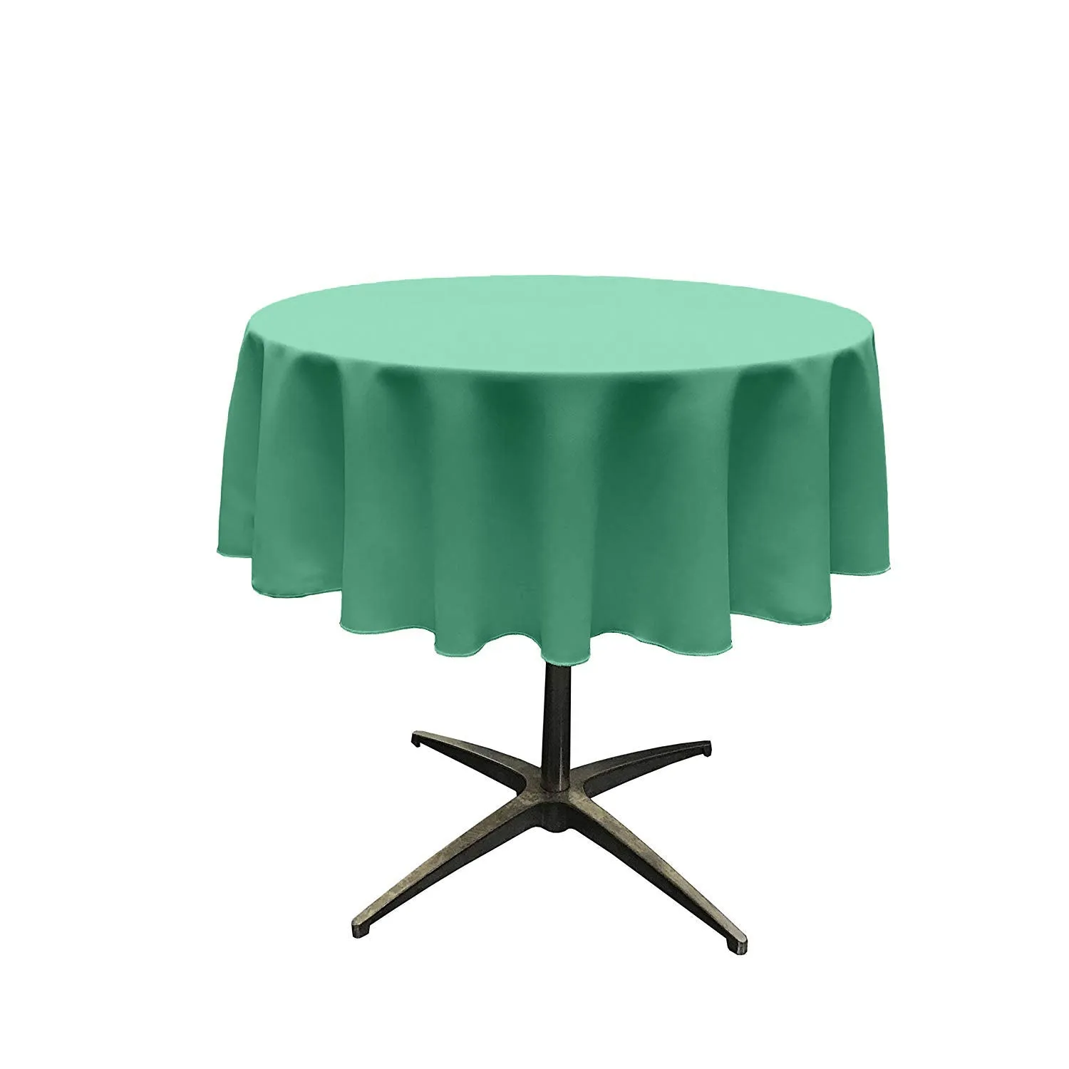 51"ROUND POLY POPLIN SEAMLESS TABLECLOTH