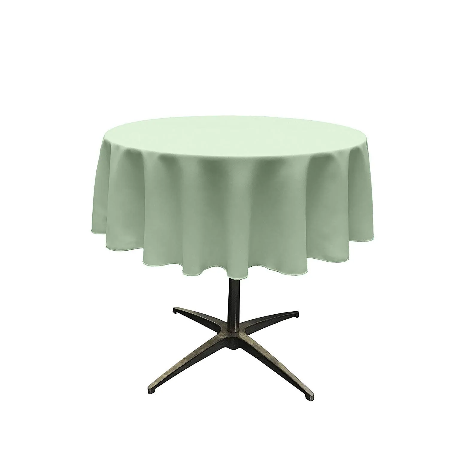 51"ROUND POLY POPLIN SEAMLESS TABLECLOTH