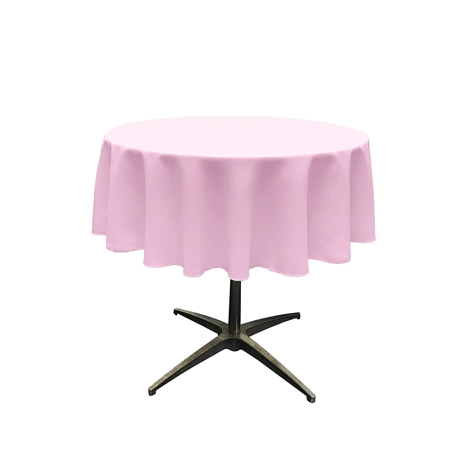 51"ROUND POLY POPLIN SEAMLESS TABLECLOTH
