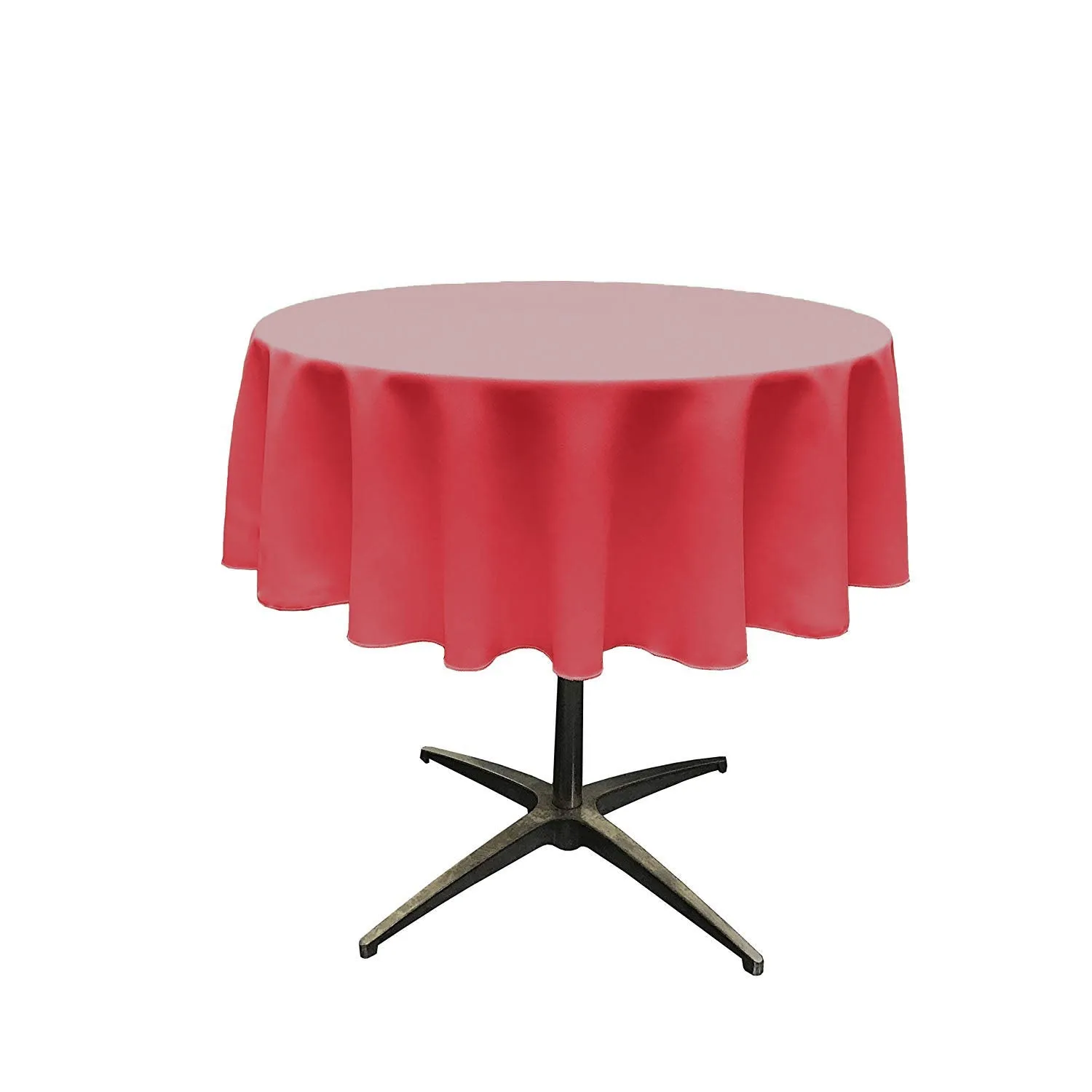 51"ROUND POLY POPLIN SEAMLESS TABLECLOTH