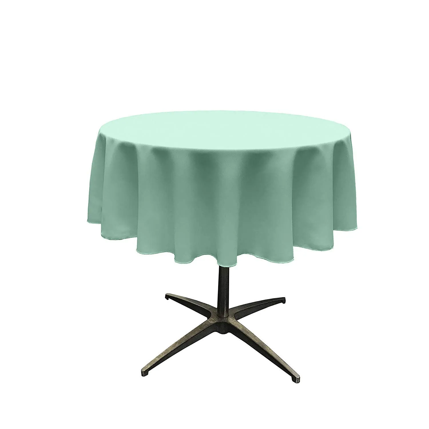 51"ROUND POLY POPLIN SEAMLESS TABLECLOTH