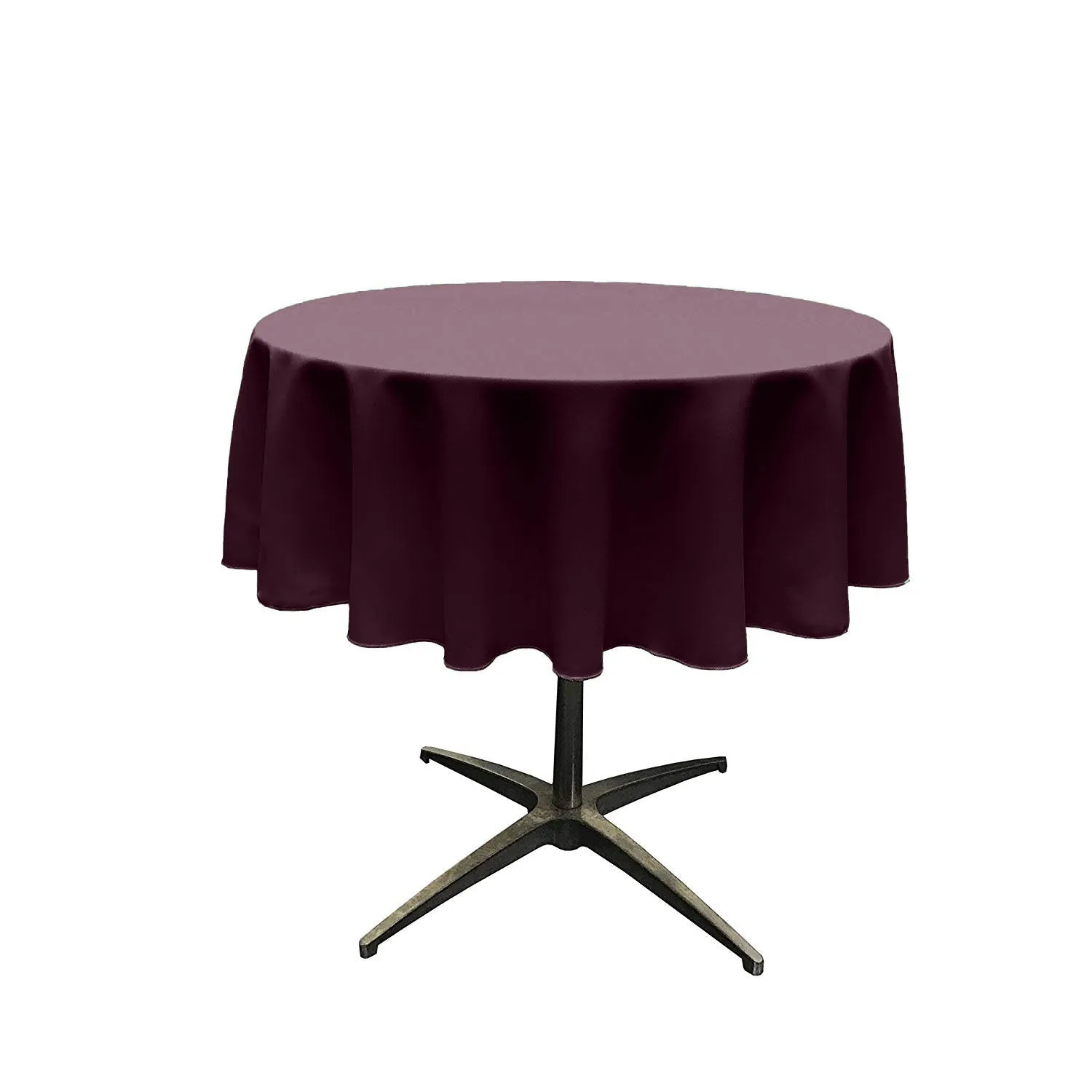 51"ROUND POLY POPLIN SEAMLESS TABLECLOTH