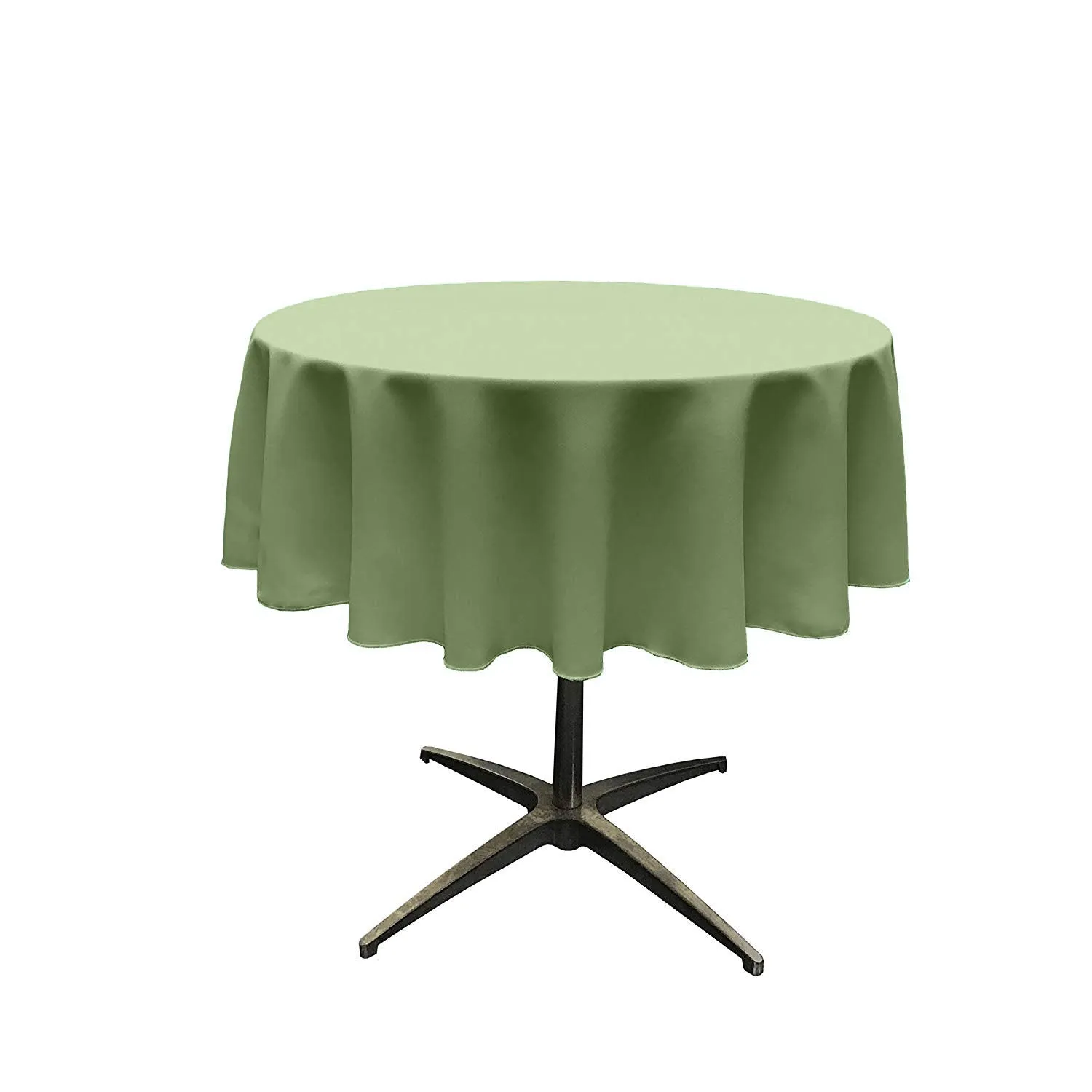 51"ROUND POLY POPLIN SEAMLESS TABLECLOTH