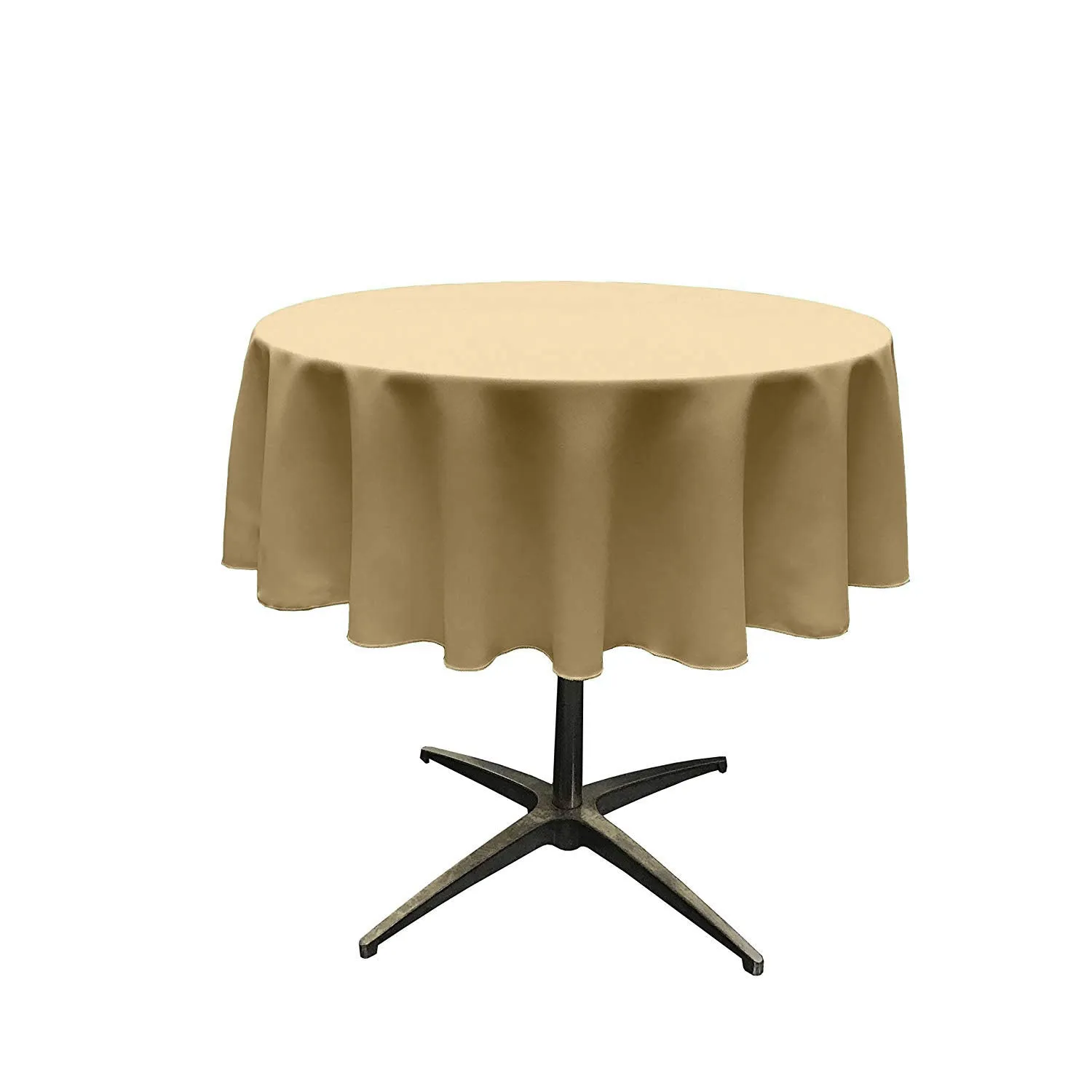 51"ROUND POLY POPLIN SEAMLESS TABLECLOTH