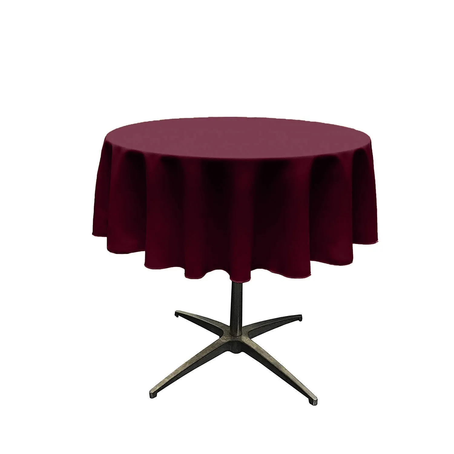 51"ROUND POLY POPLIN SEAMLESS TABLECLOTH