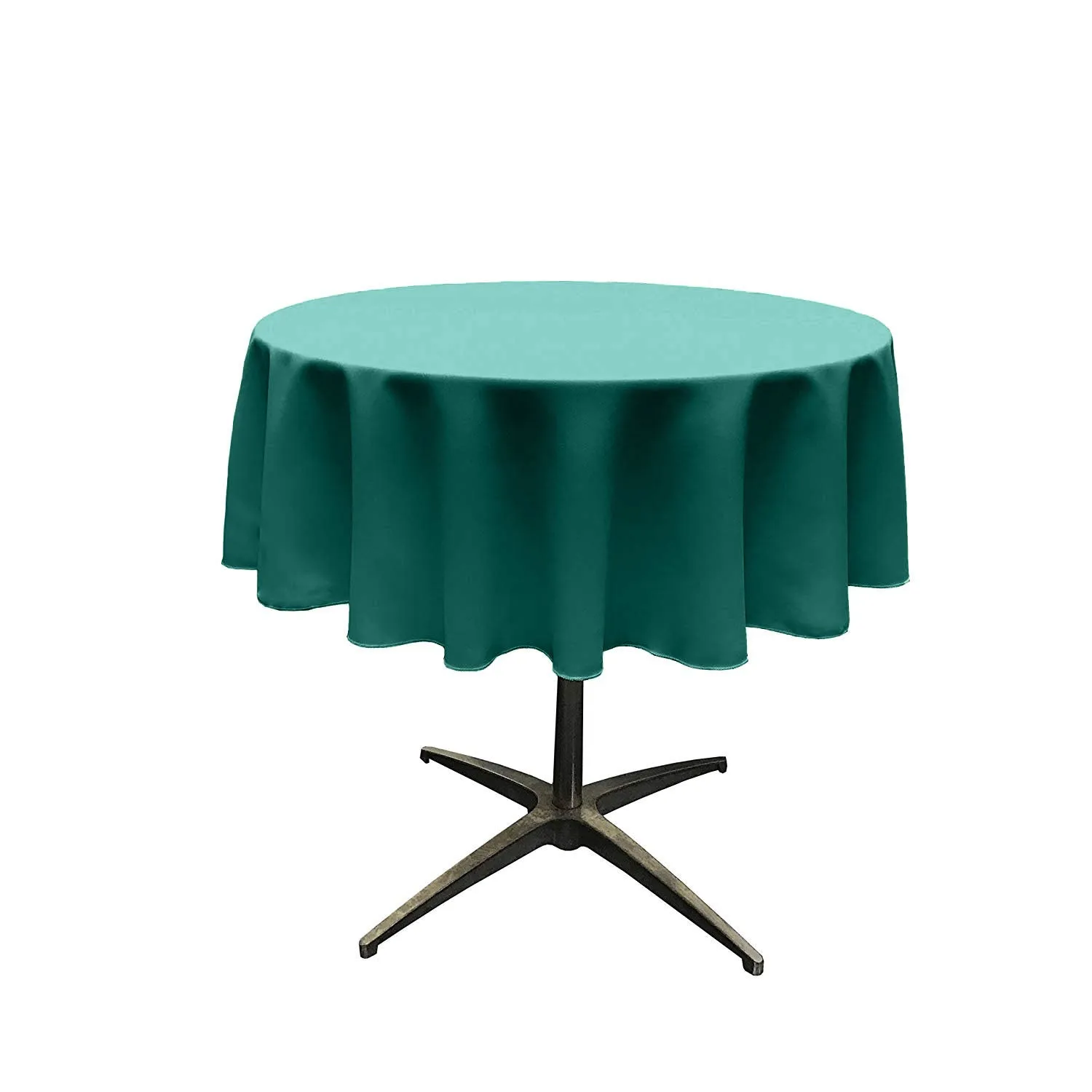 51"ROUND POLY POPLIN SEAMLESS TABLECLOTH