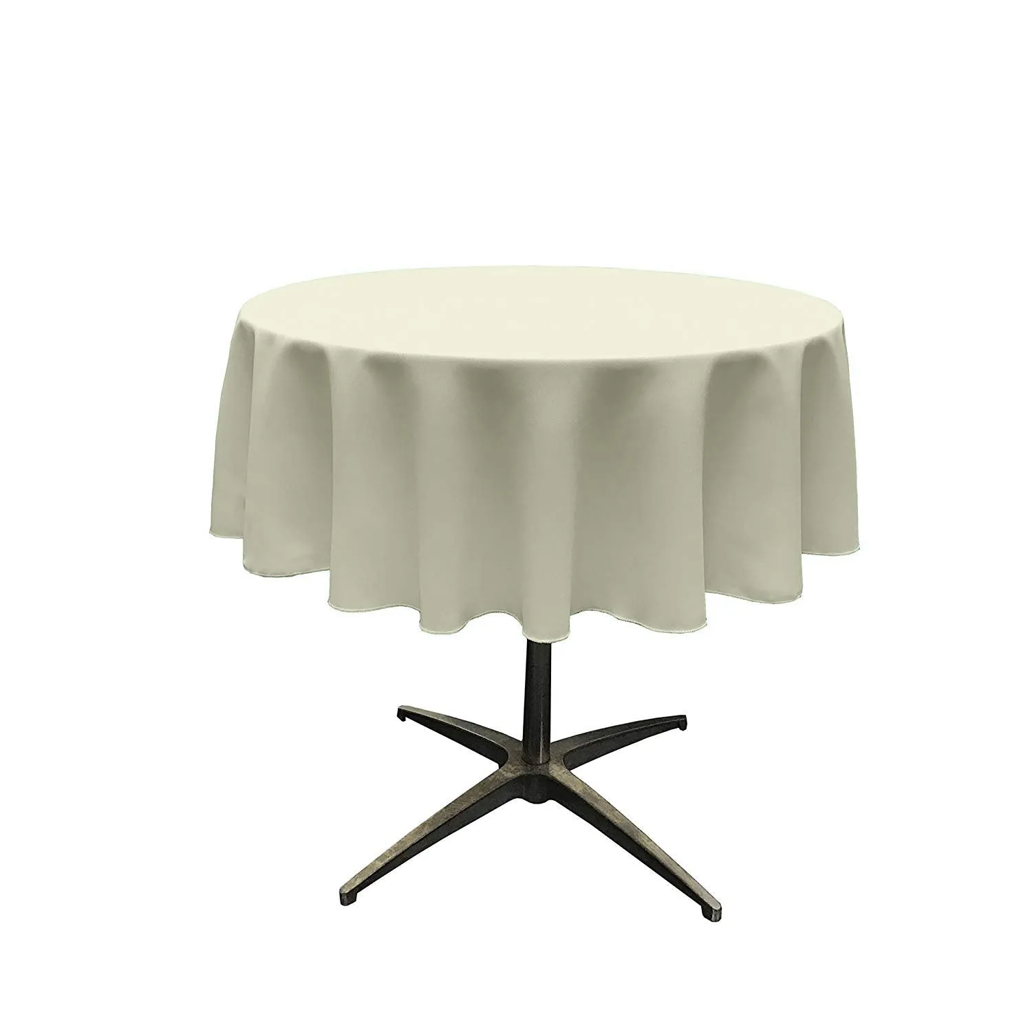 51"ROUND POLY POPLIN SEAMLESS TABLECLOTH
