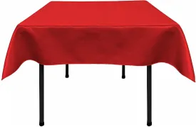 54"x54" SQUARE BRIDAL SATIN TABLECLOTH