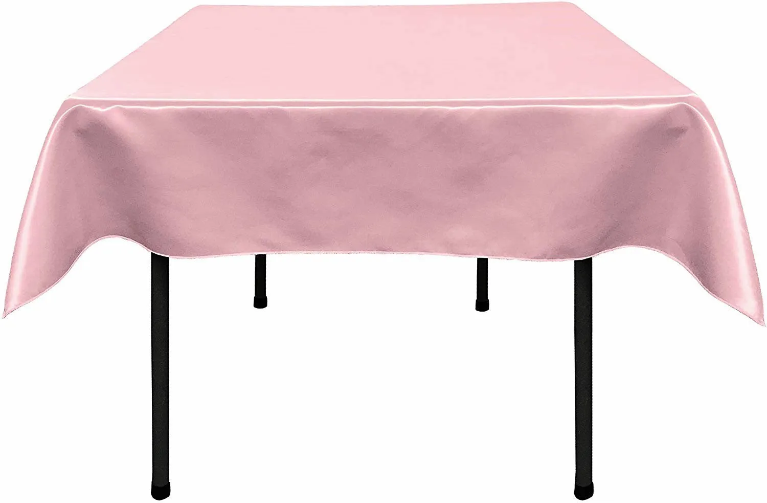 54"x54" SQUARE BRIDAL SATIN TABLECLOTH