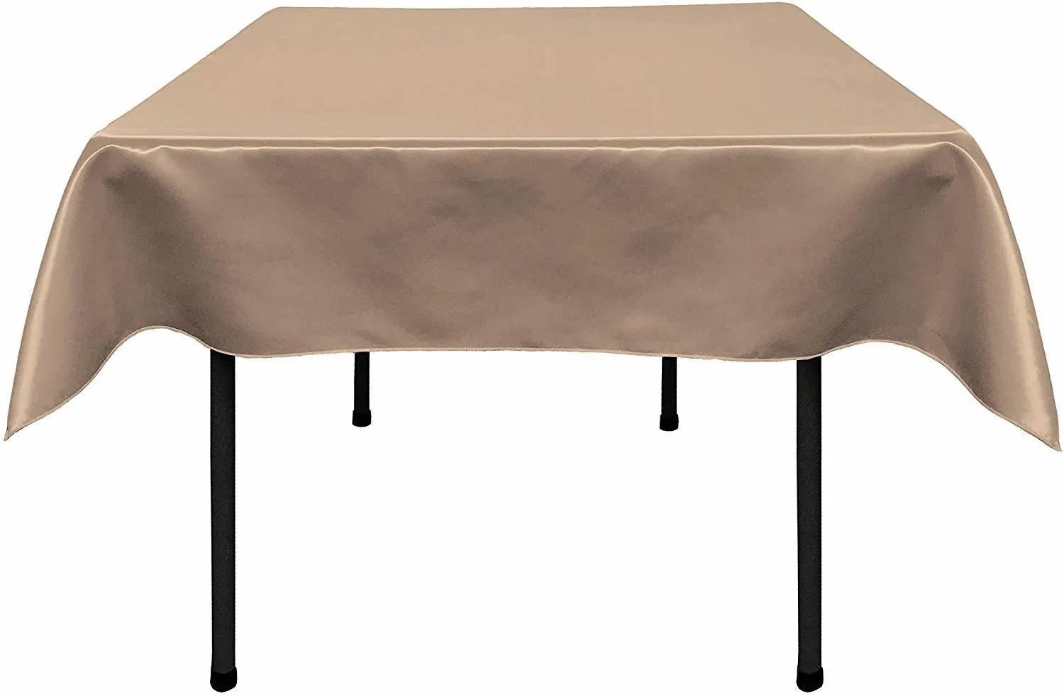 54"x54" SQUARE BRIDAL SATIN TABLECLOTH