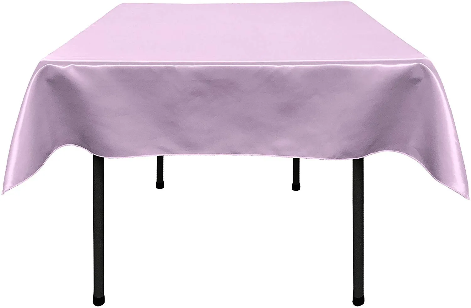 54"x54" SQUARE BRIDAL SATIN TABLECLOTH
