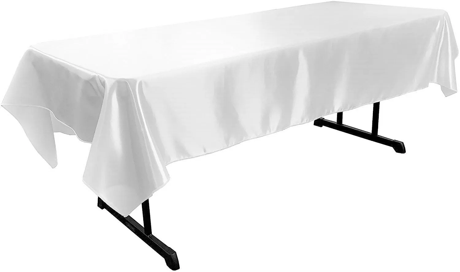 58" x 102" Rectangular Polyester Bridal Satin Table Tablecloth