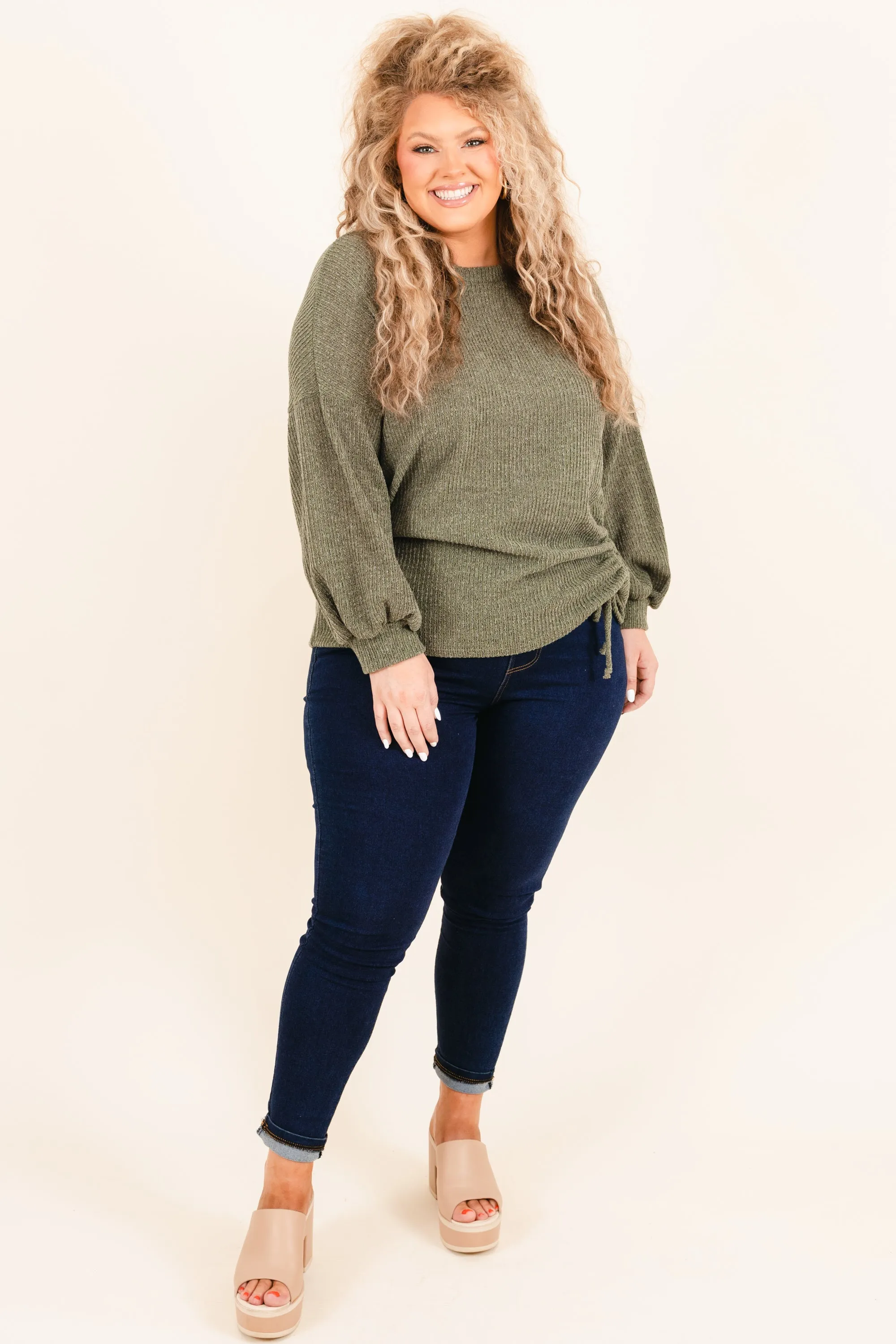 A Beautiful World Top, Olive