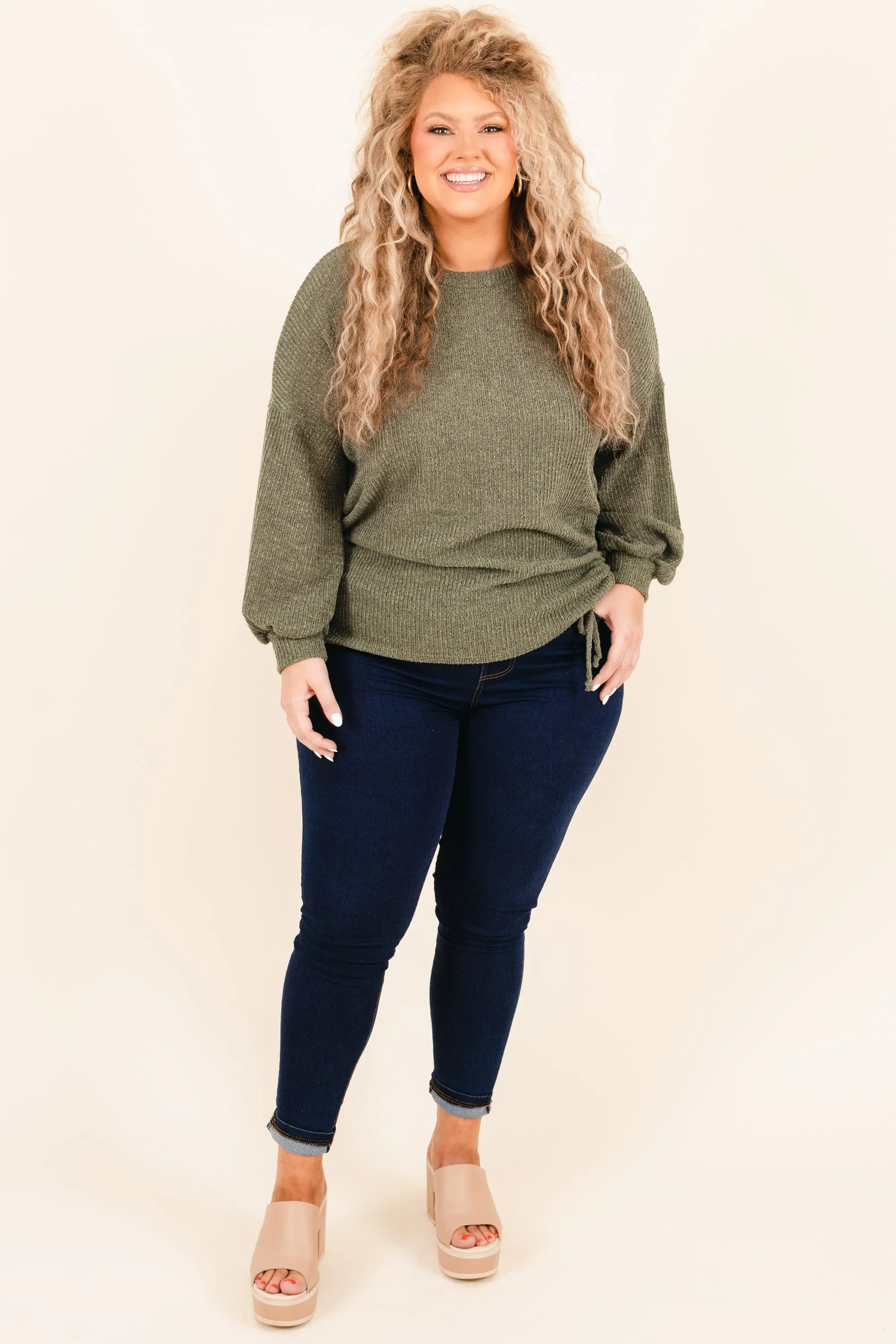 A Beautiful World Top, Olive