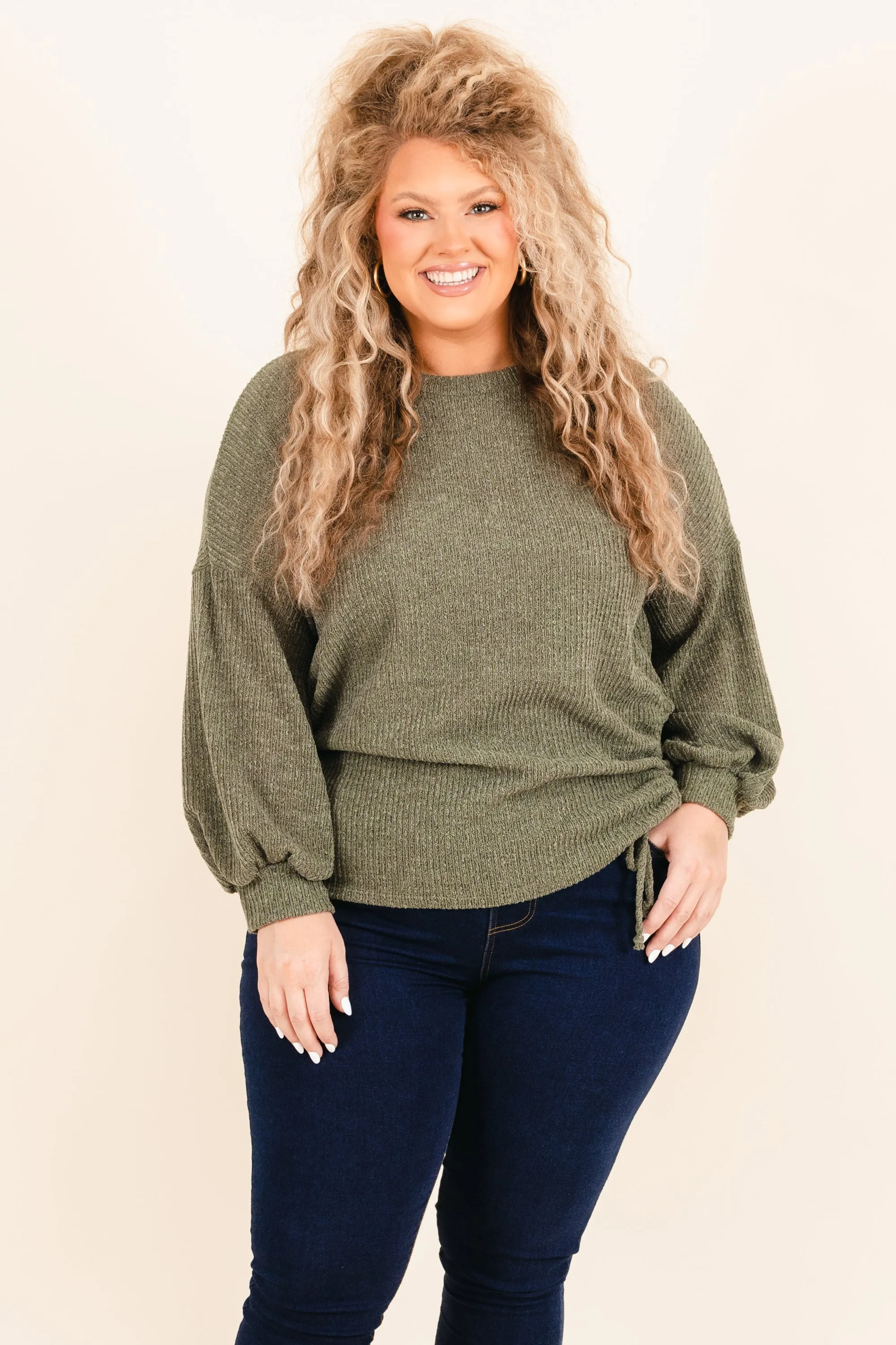 A Beautiful World Top, Olive