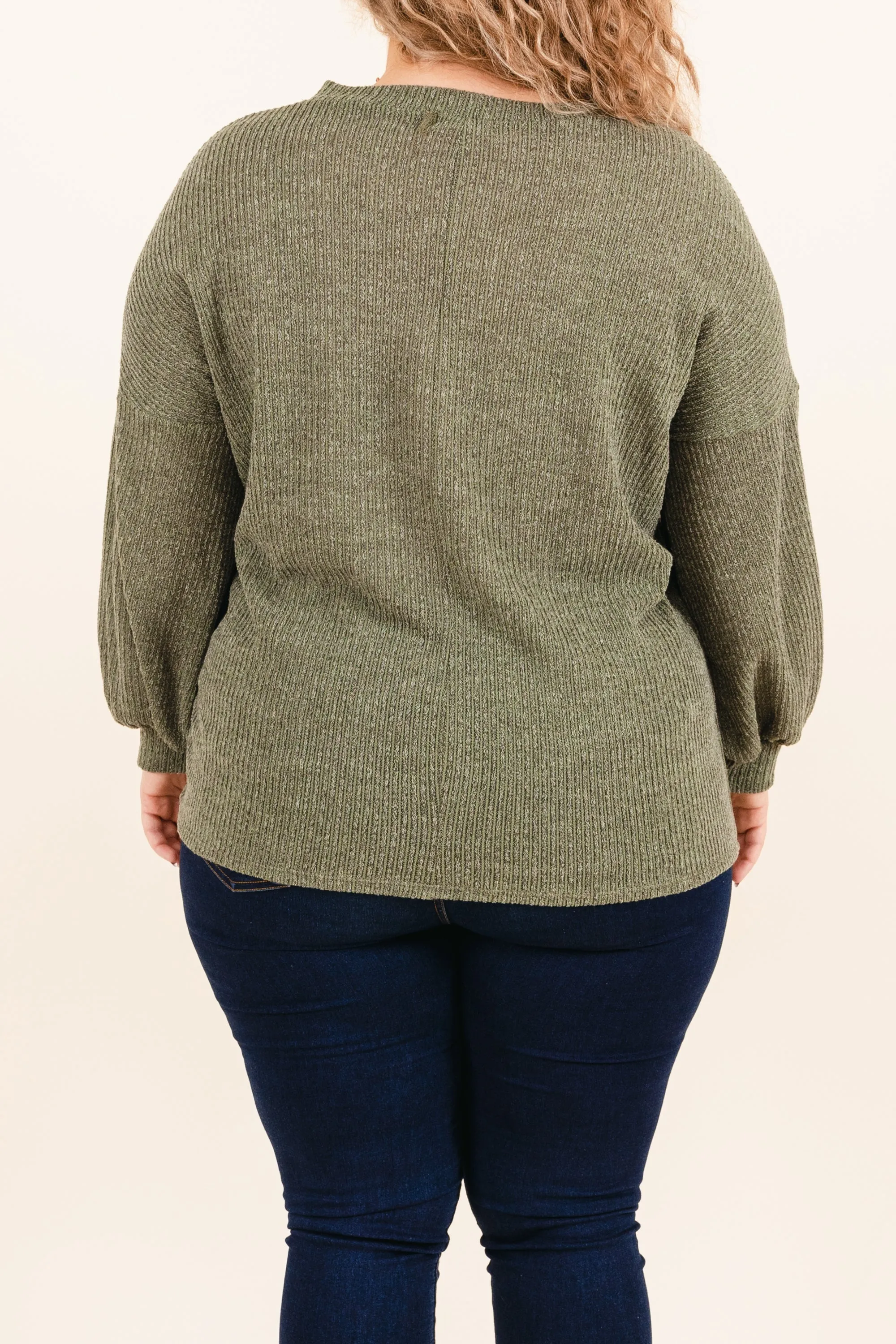 A Beautiful World Top, Olive