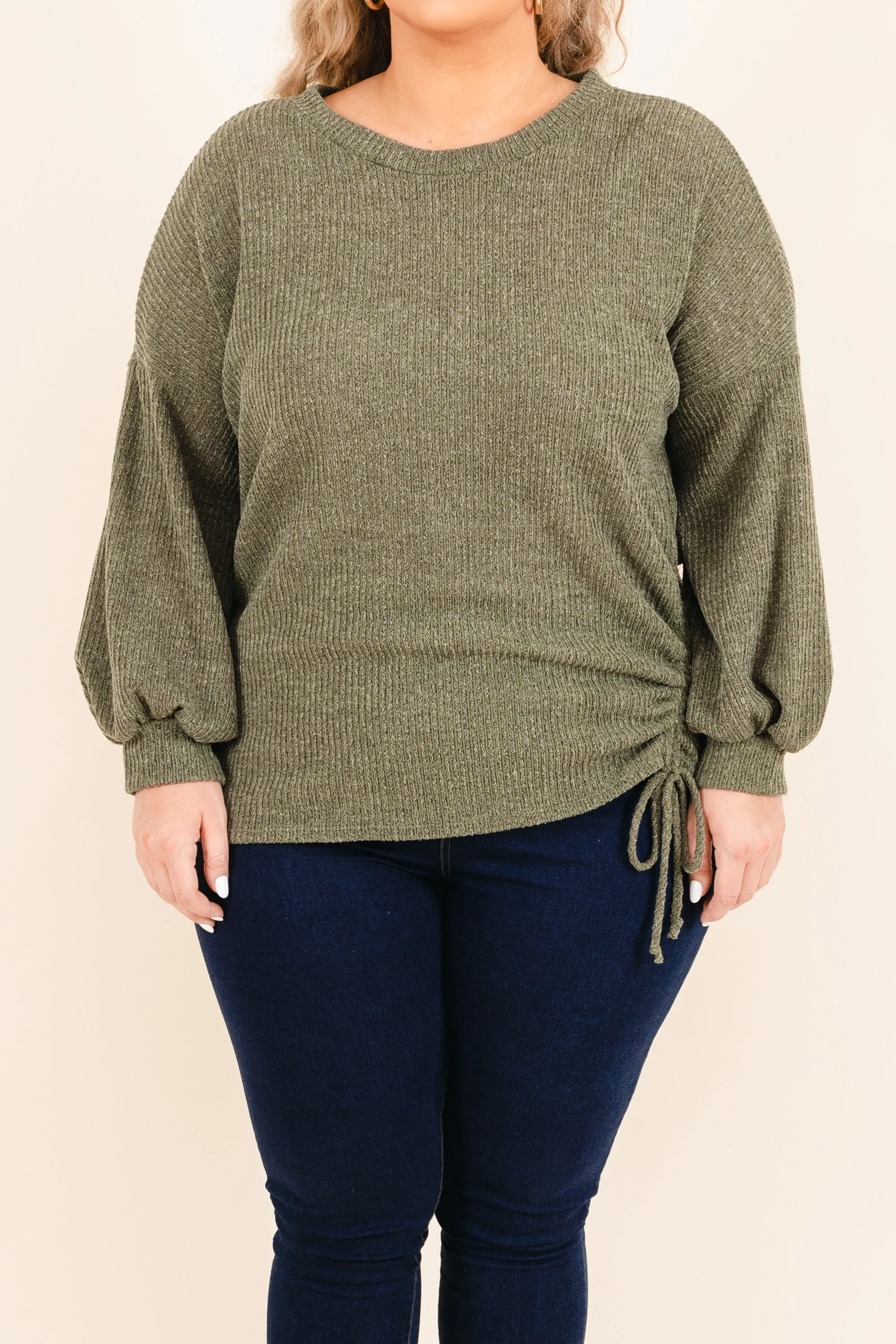 A Beautiful World Top, Olive