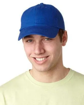 Adams ACEB101 Brushed Cotton Six-Panel Twill Cap - Royal