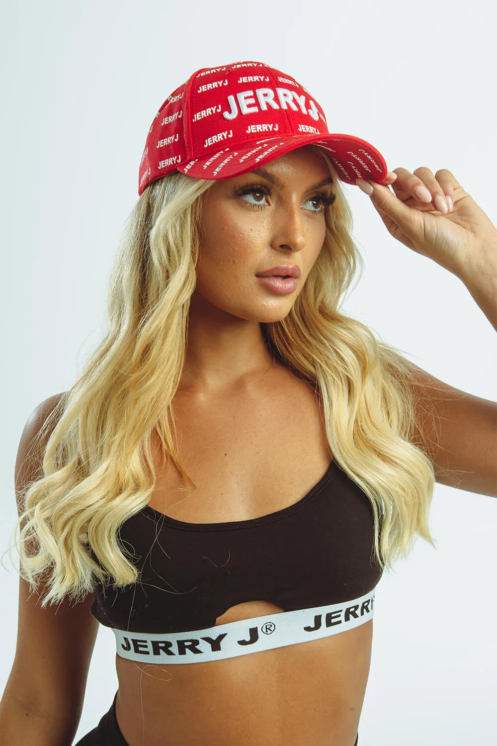 All Over Logo Cap - Red
