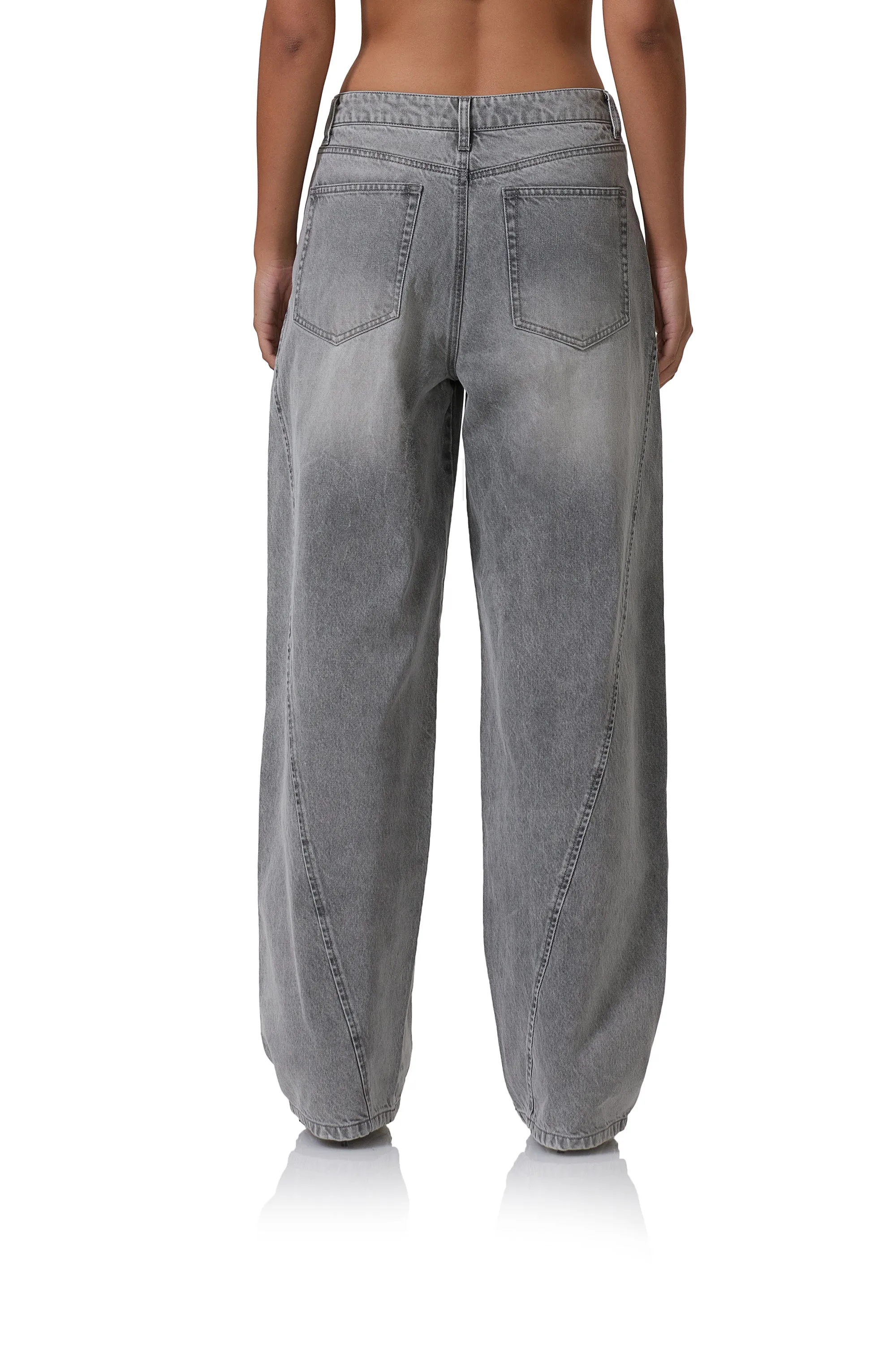 Archer Barrel Pant - Smoke Grey Wash