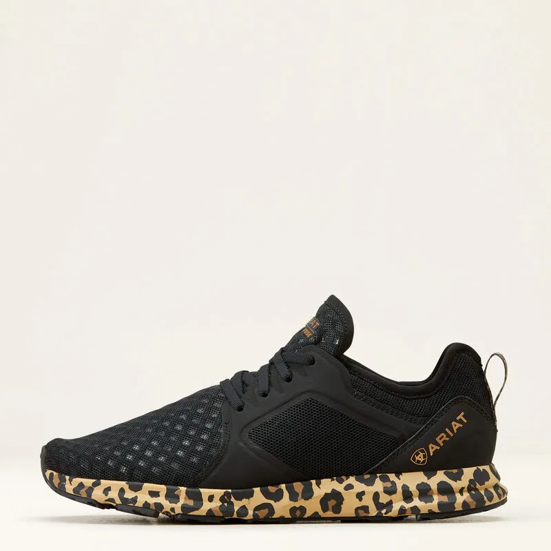 Ariat Ladies Fuse Black Mesh Leopard Print 10042462