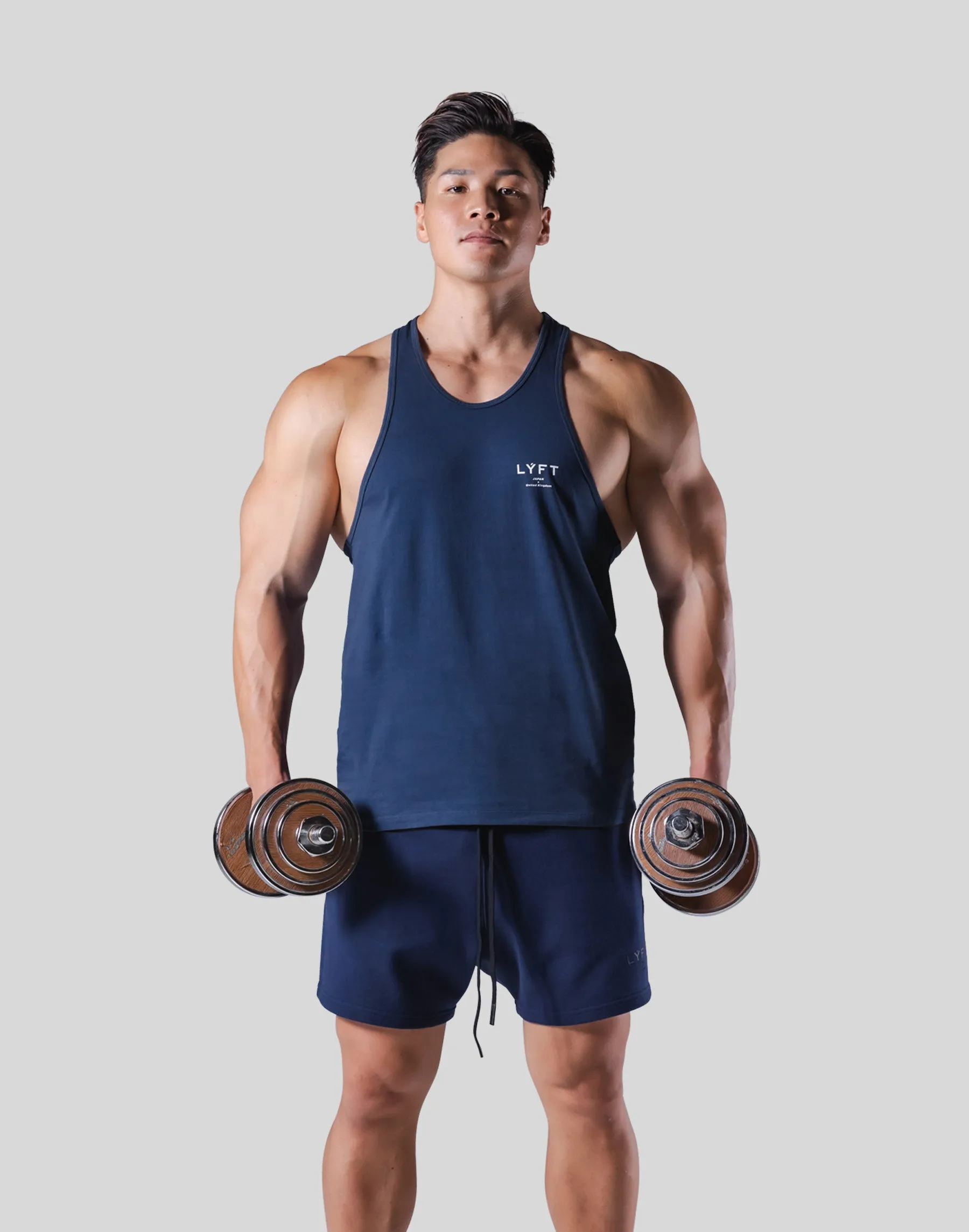Back Emblem Training Tanktop - Navy